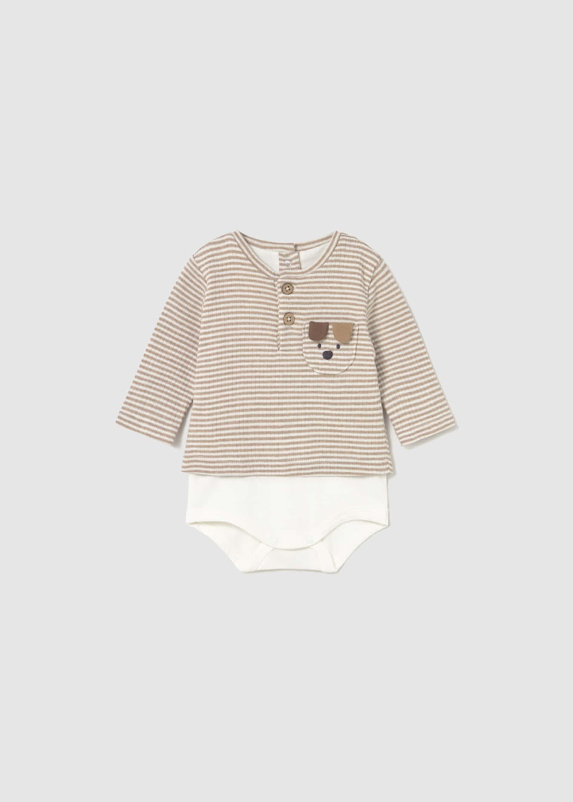 Newborn striped bodysuit