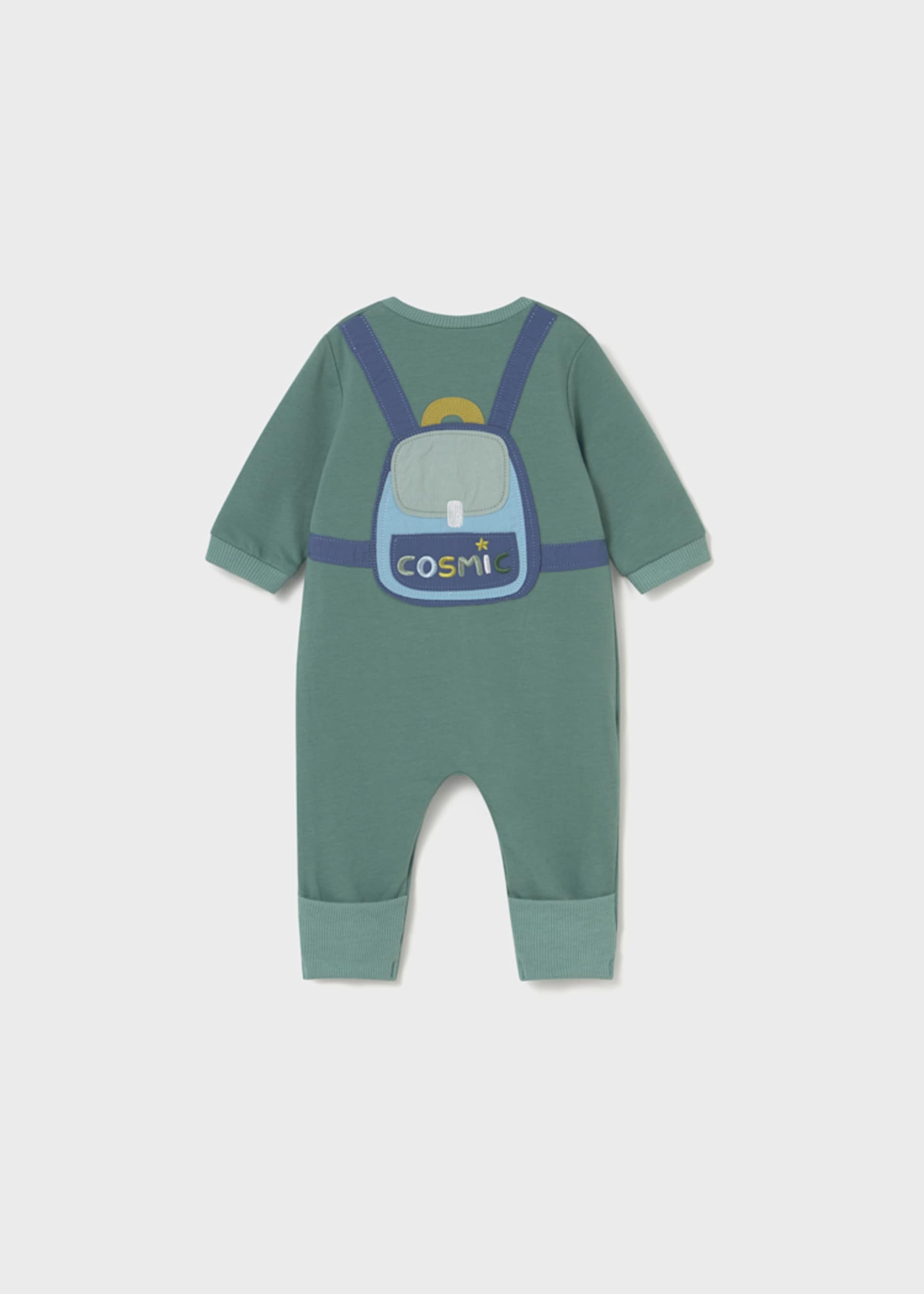Newborn Boy Embroidered Applique One Piece