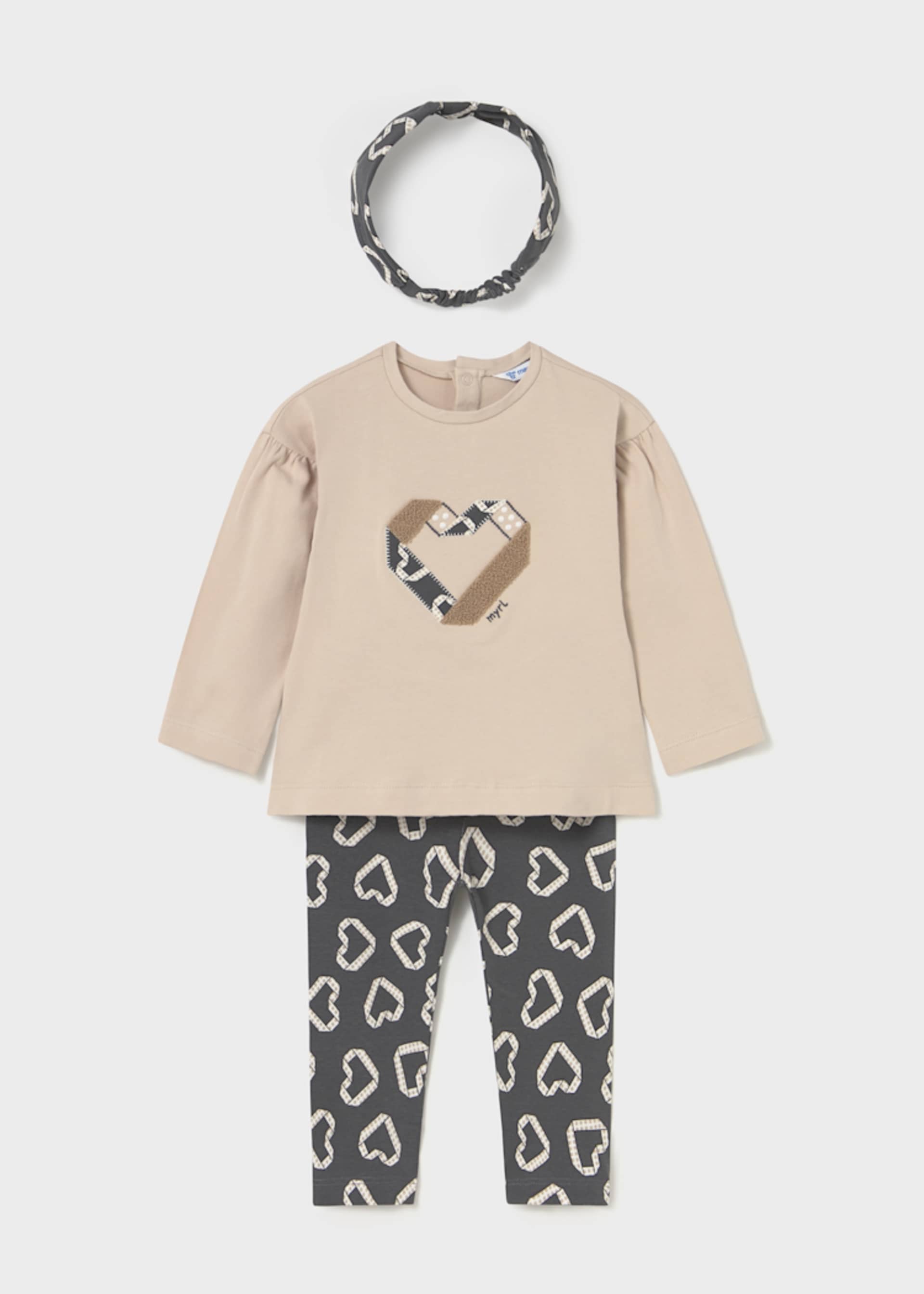 Conjunto legging con diadema bebé