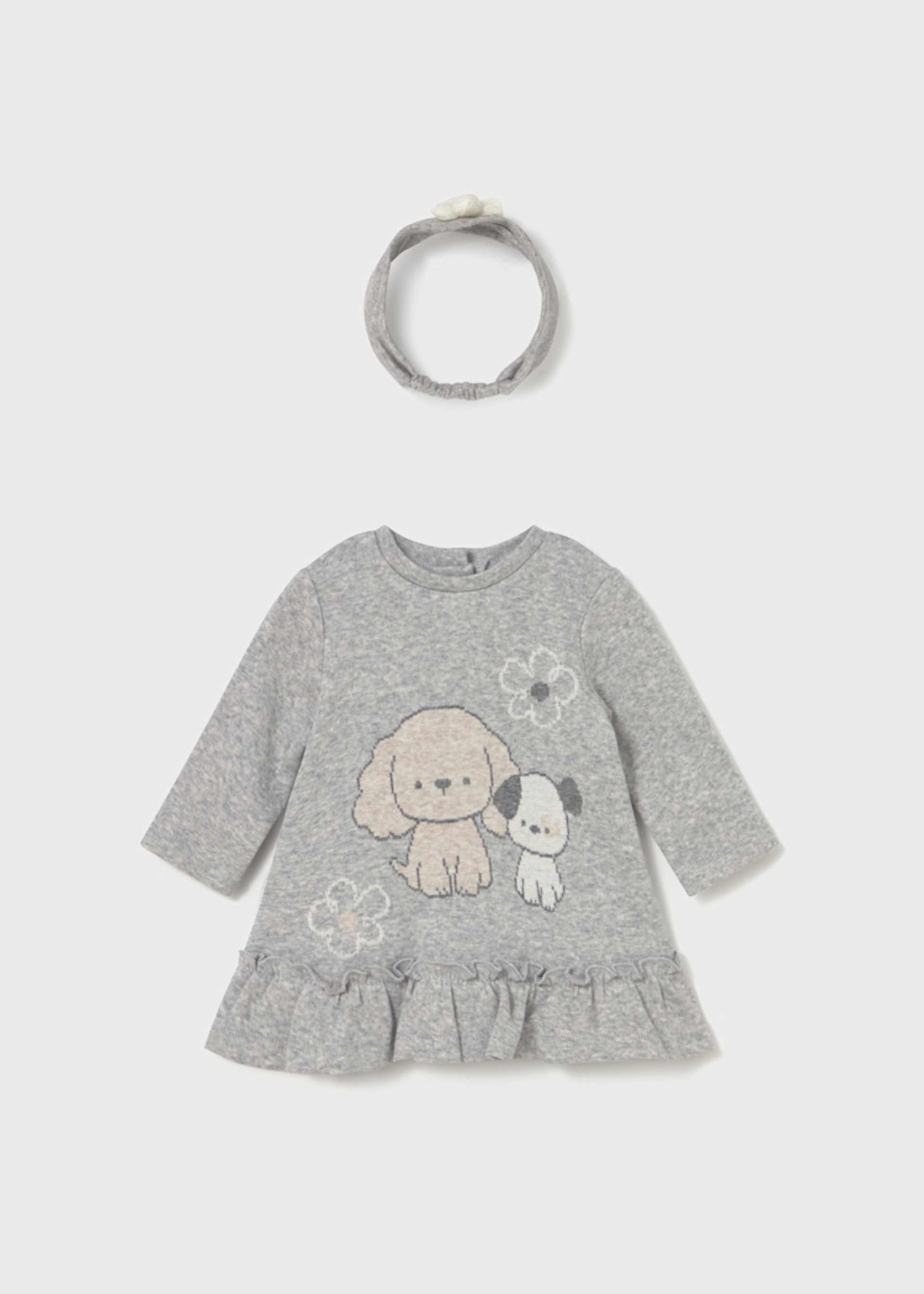 Robe avec serre-tête nouveau-né