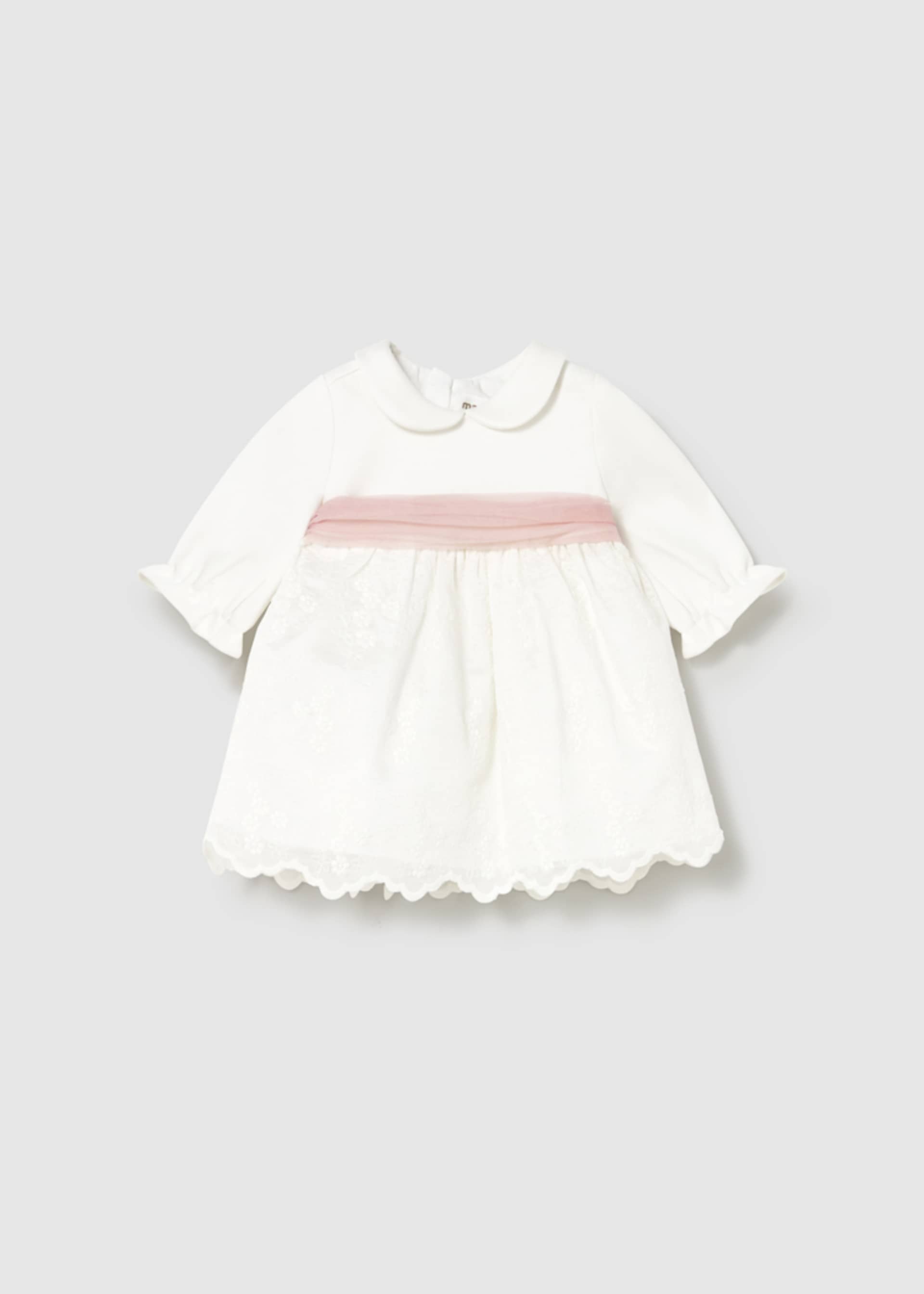 Robe combinée brodée nouveau-né