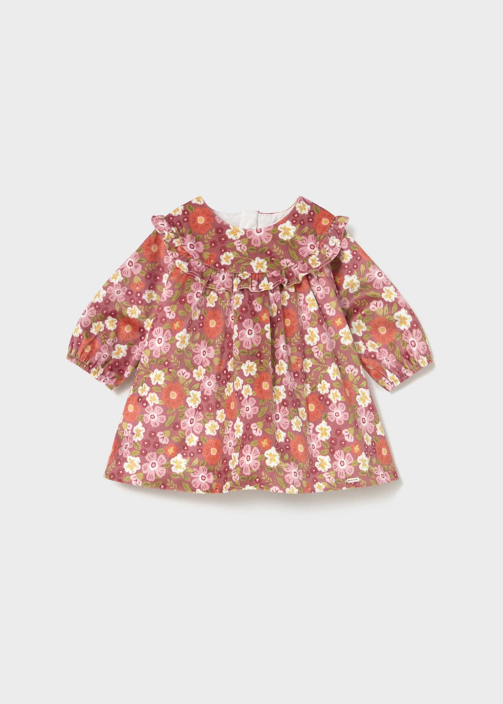 Vestito velluto stampato neonata