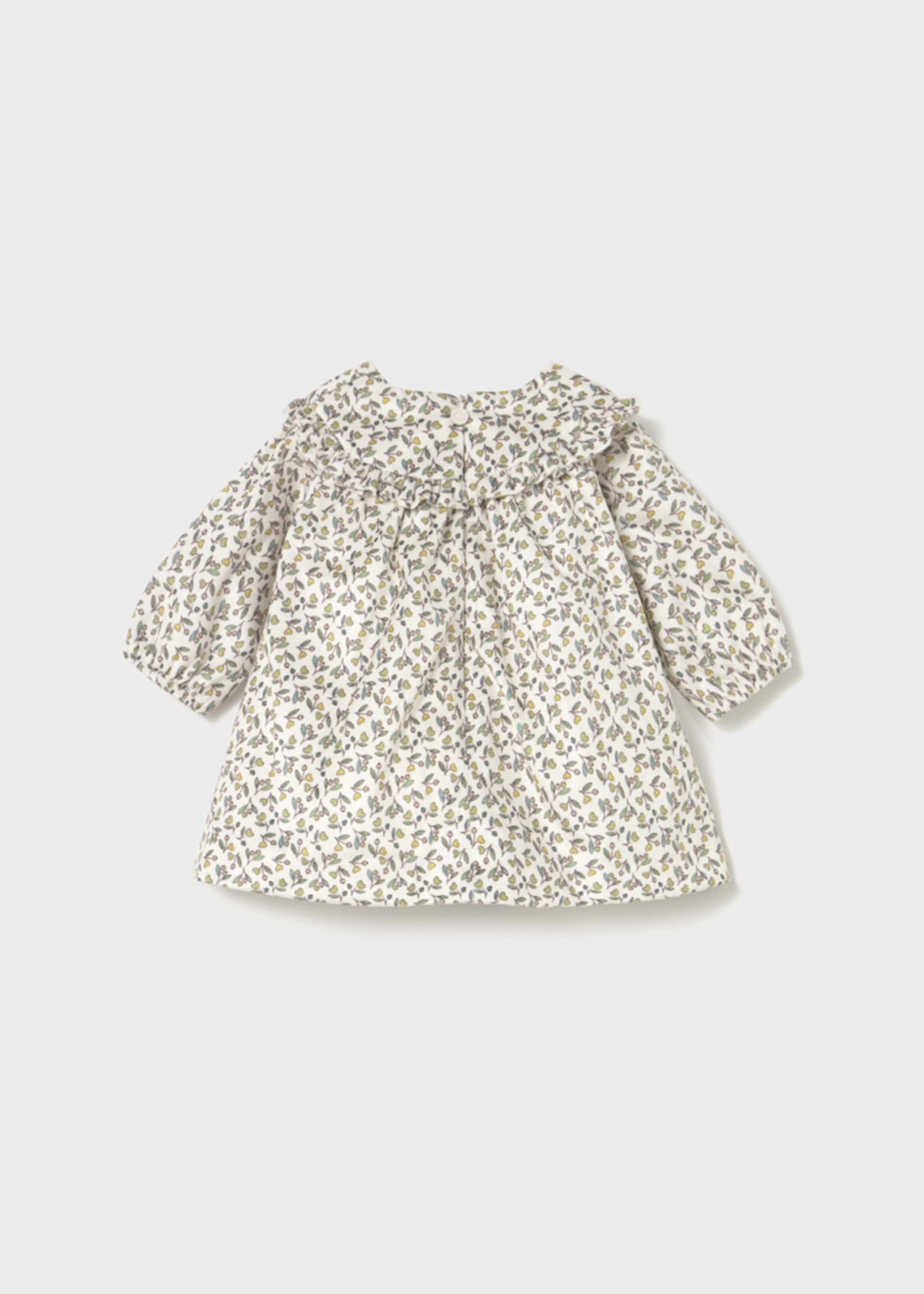 Newborn print velvet dress