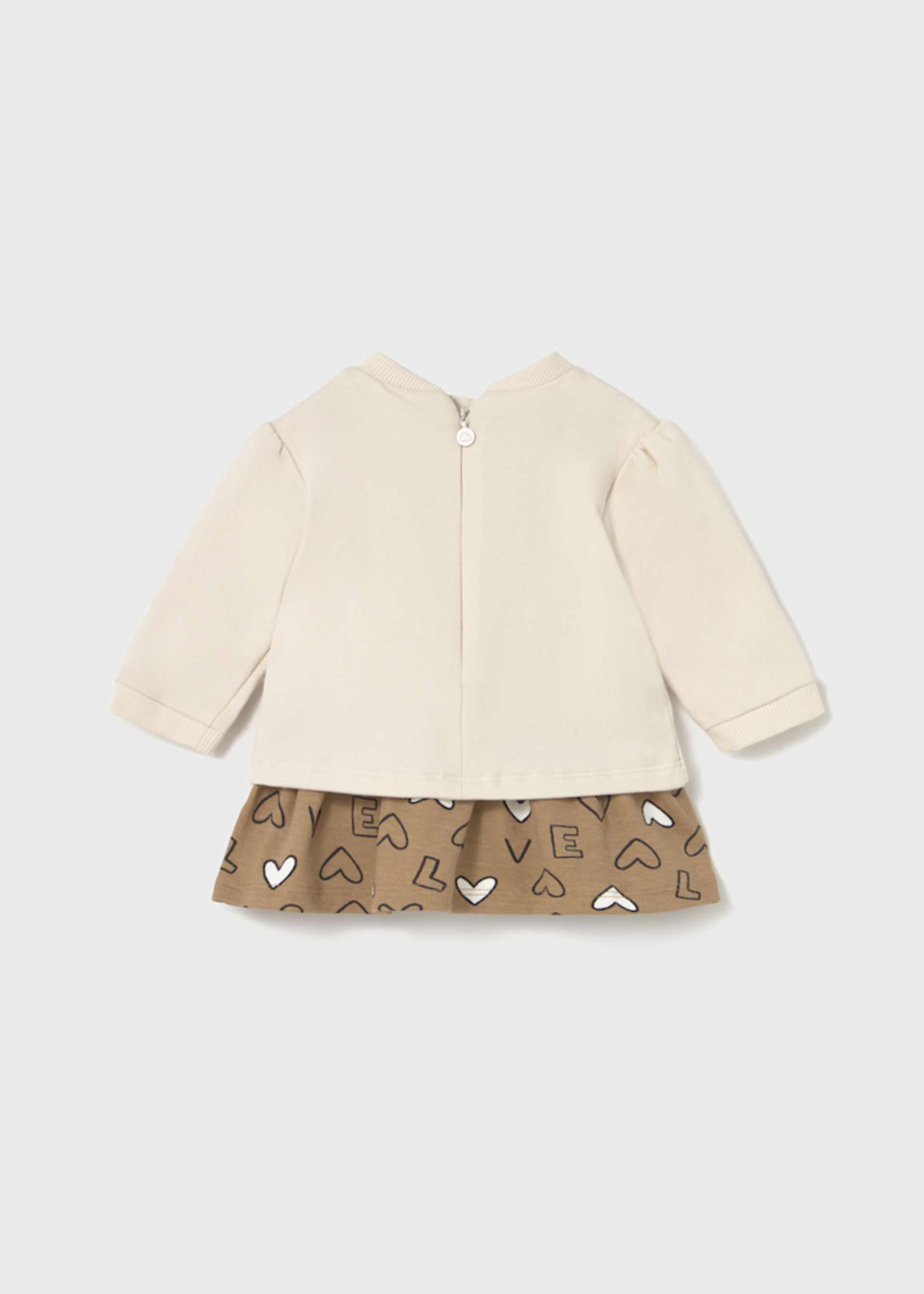 Vestido combinado muñeca recién nacida