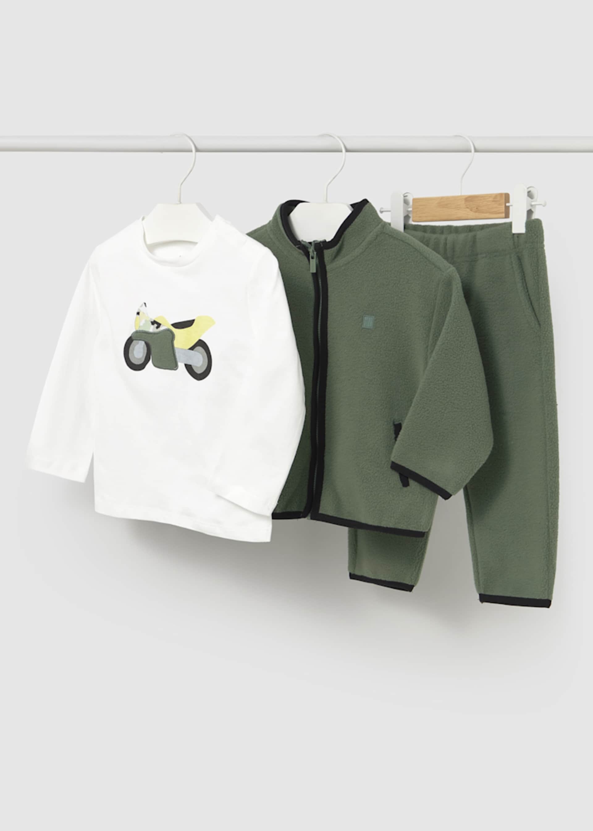Baby motorcycle shirt tracksuit set