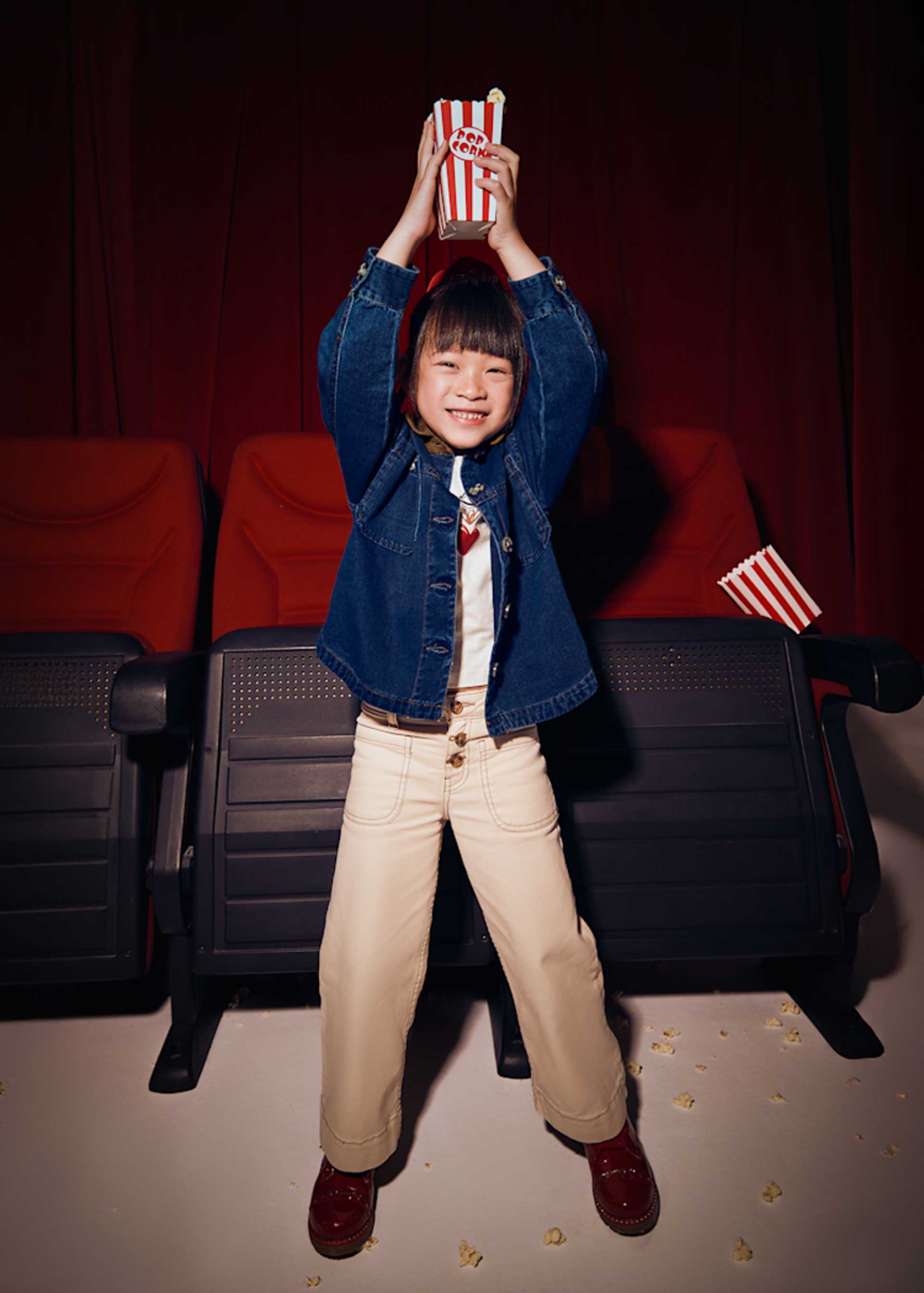 Girls twill trousers