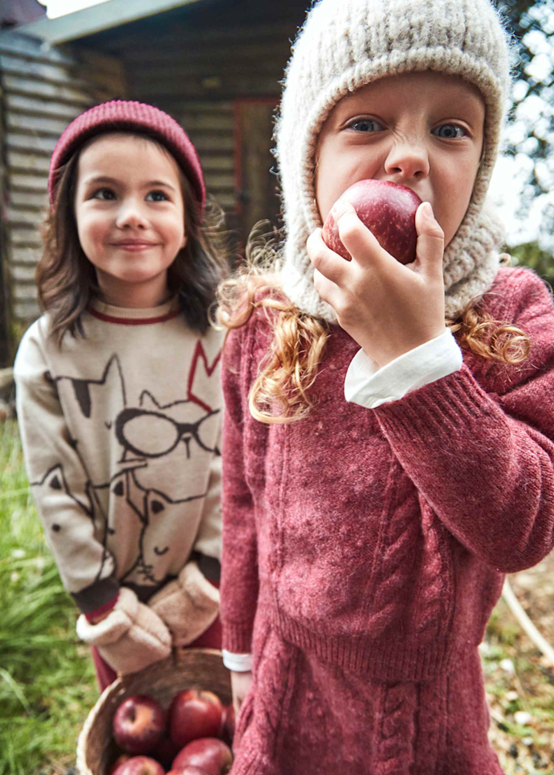 Conjunto falda y jersey ochos niña