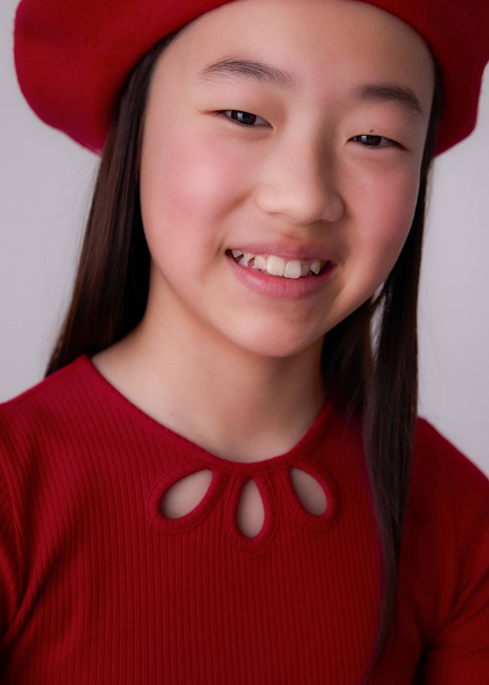 Girl Rib Knit T-Shirt