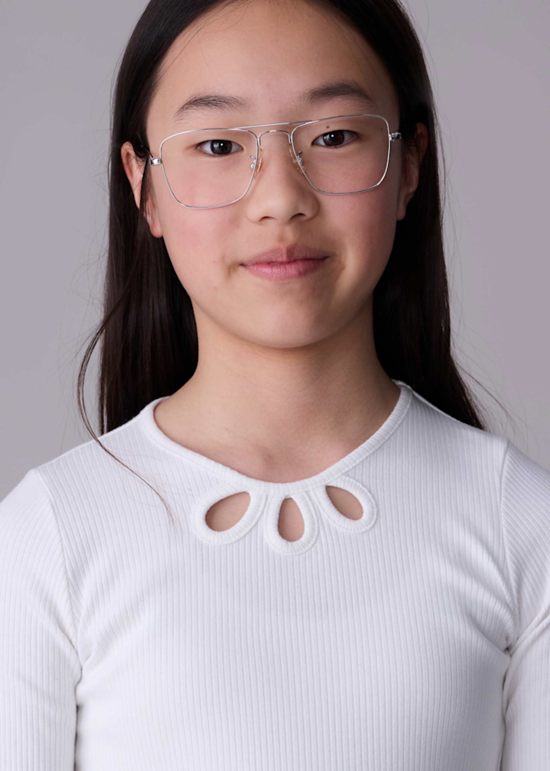 Girls rib knit T-shirt