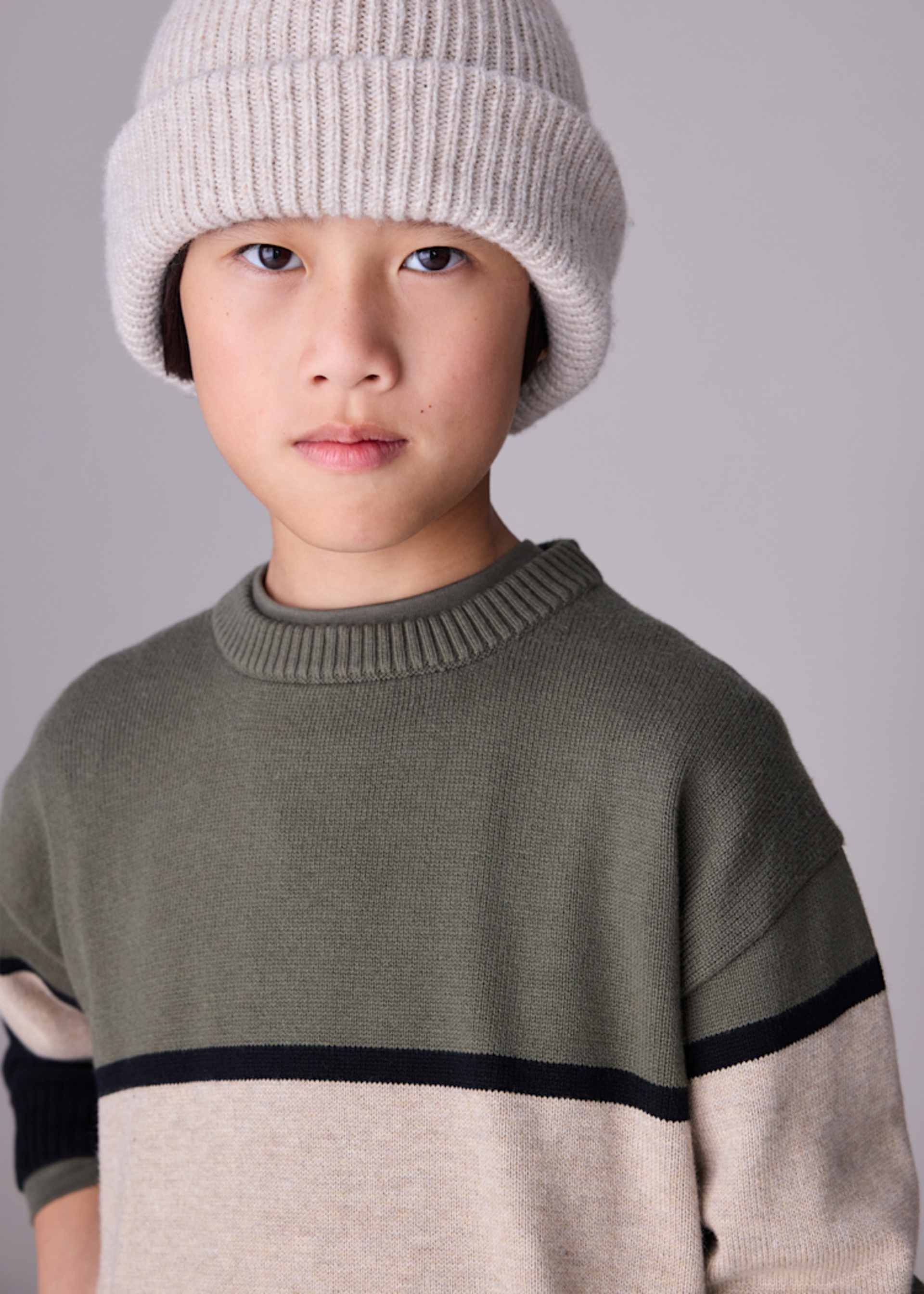 Pullover Blockstreifen Teenager Jungen