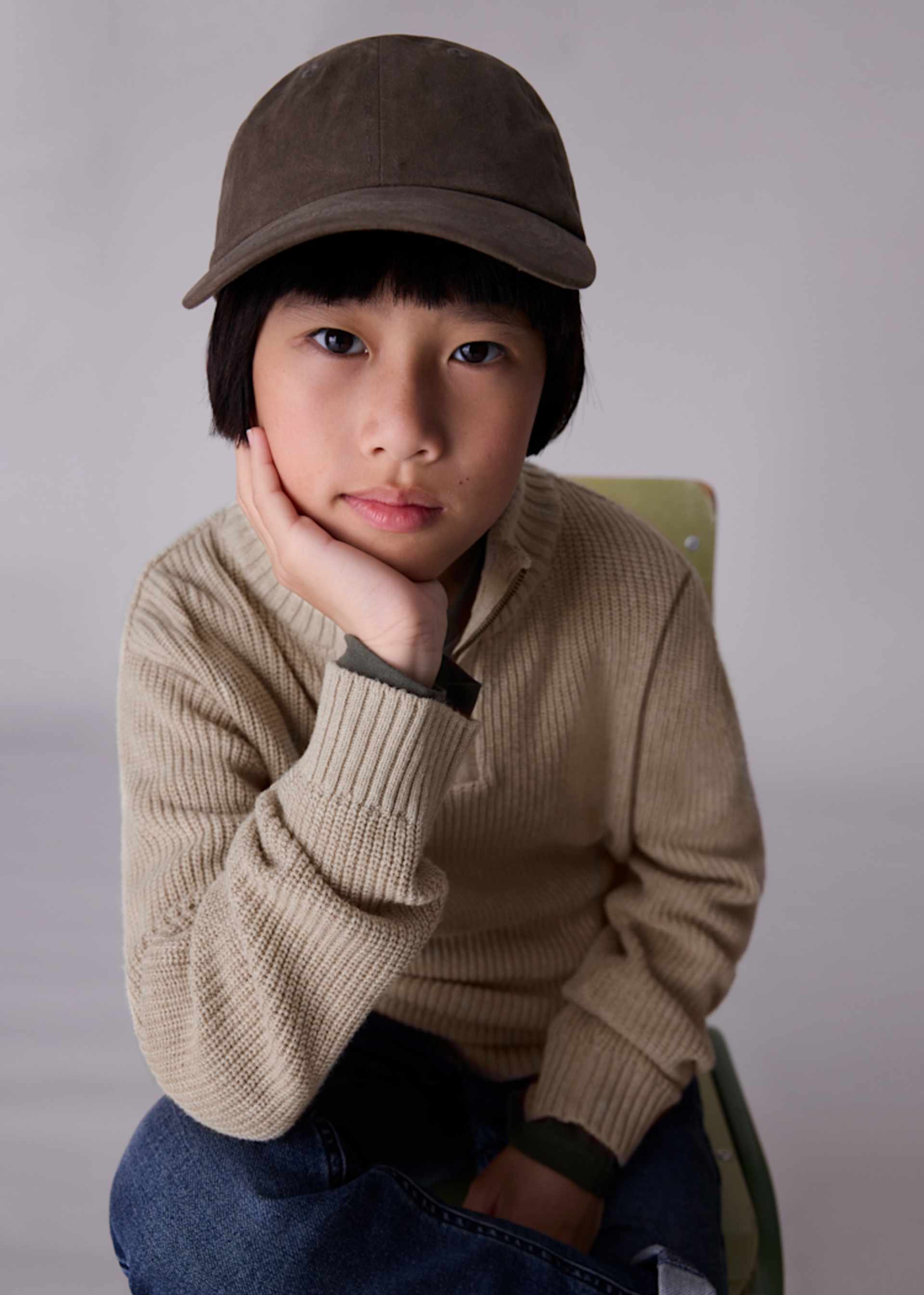 Boy Quarter Zip Sweater