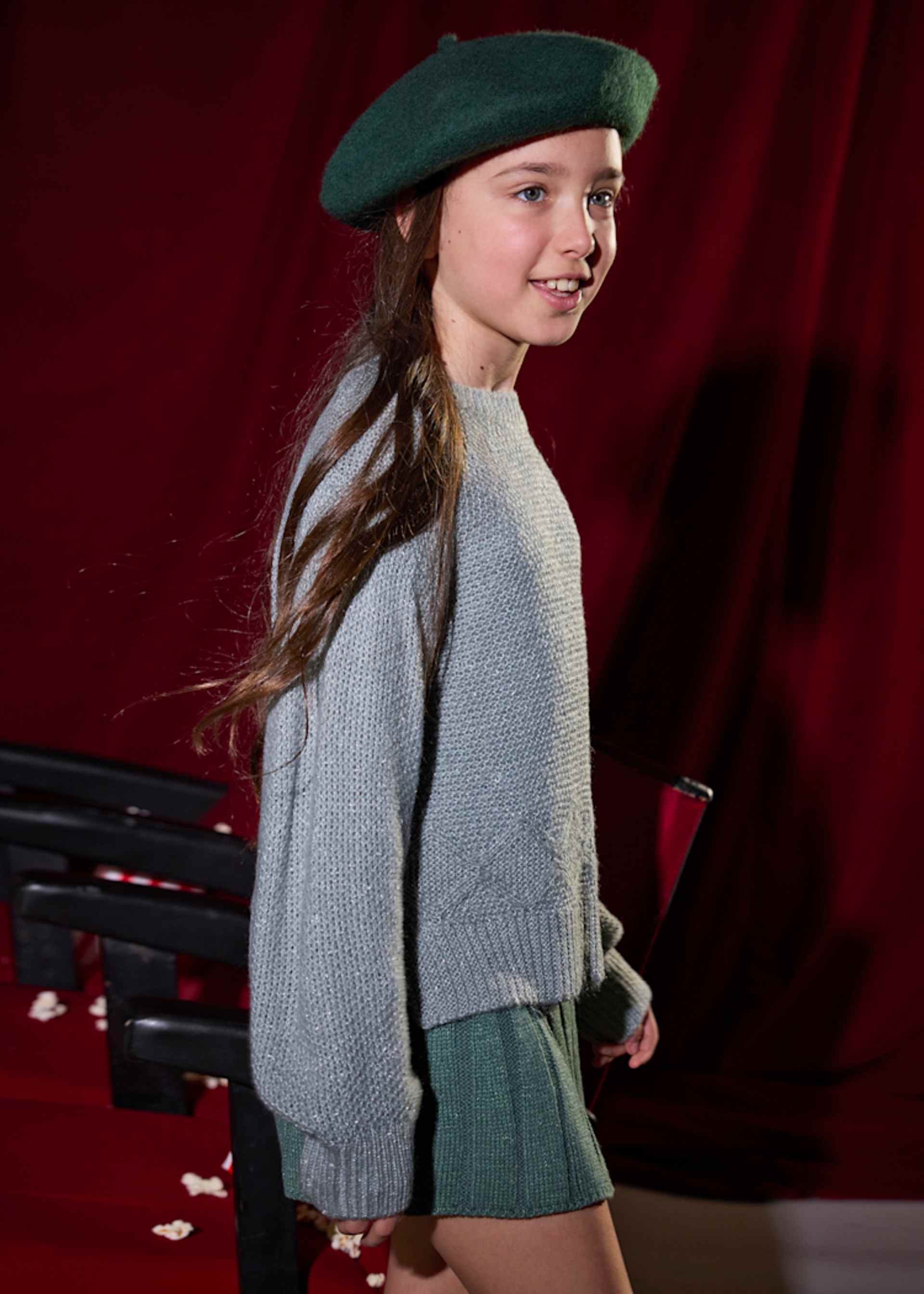 Maglione filo metallizzato ragazza