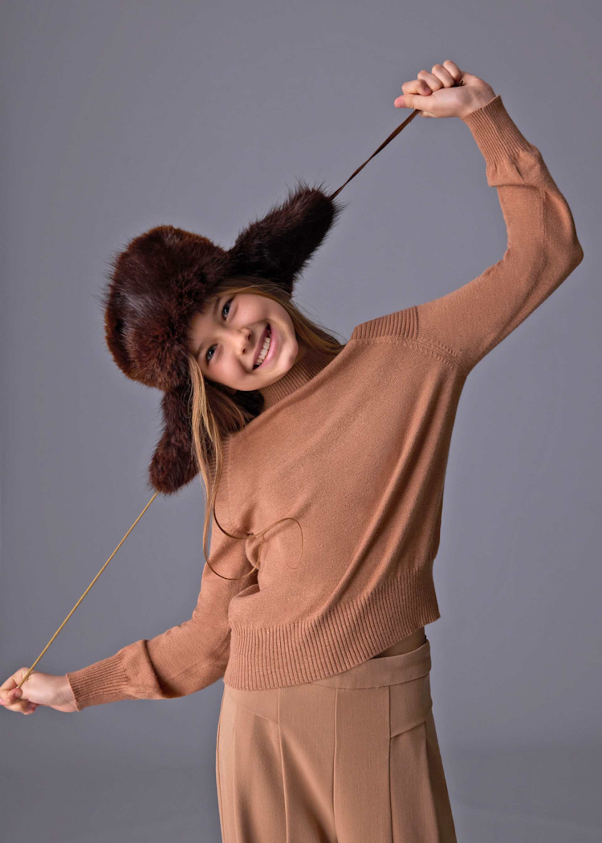 Pull ouverture fille