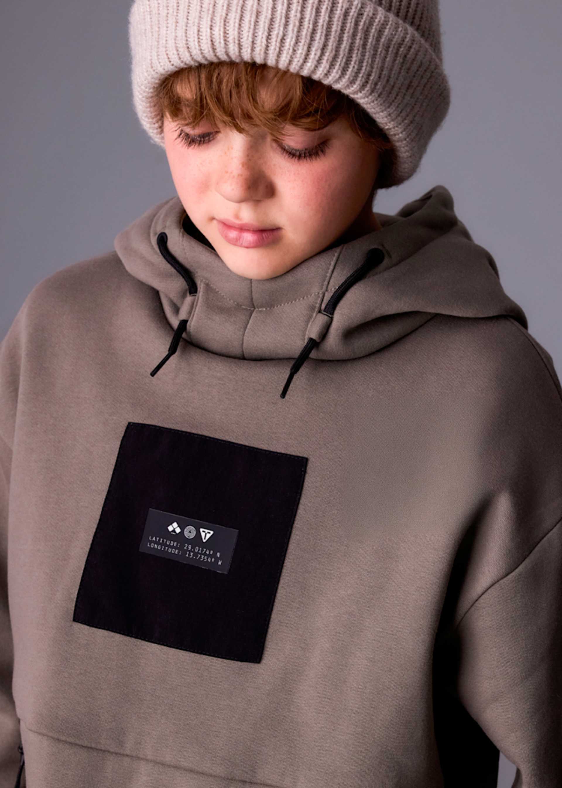 Boys contrast hoody