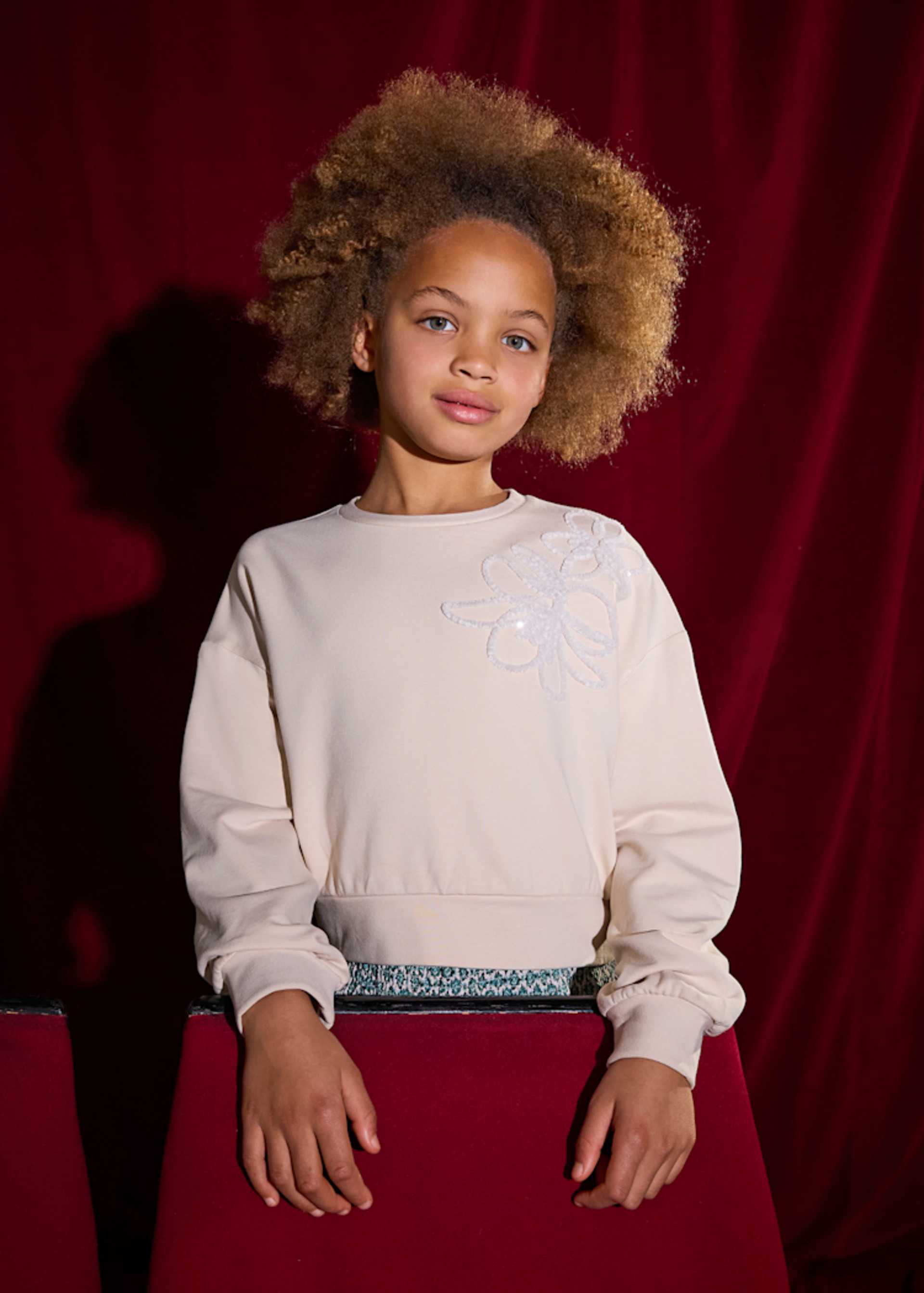 Girl Flower Sweatshirt