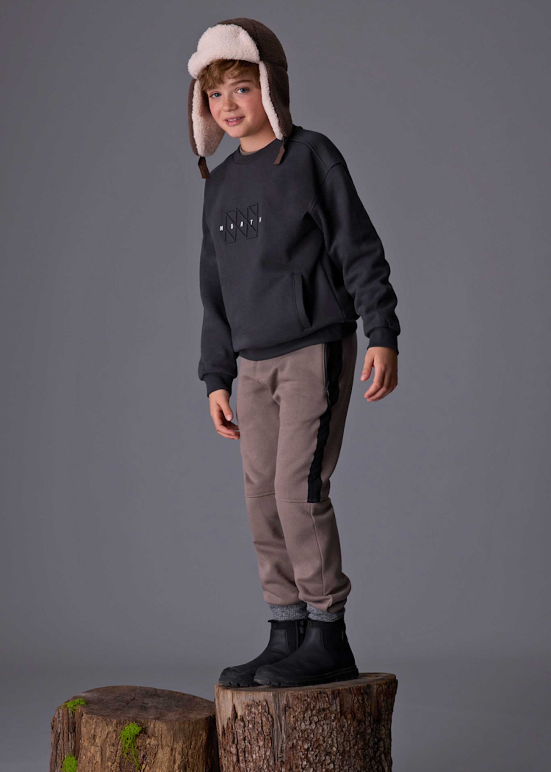 Pantalone sportivo contrasto ragazzo