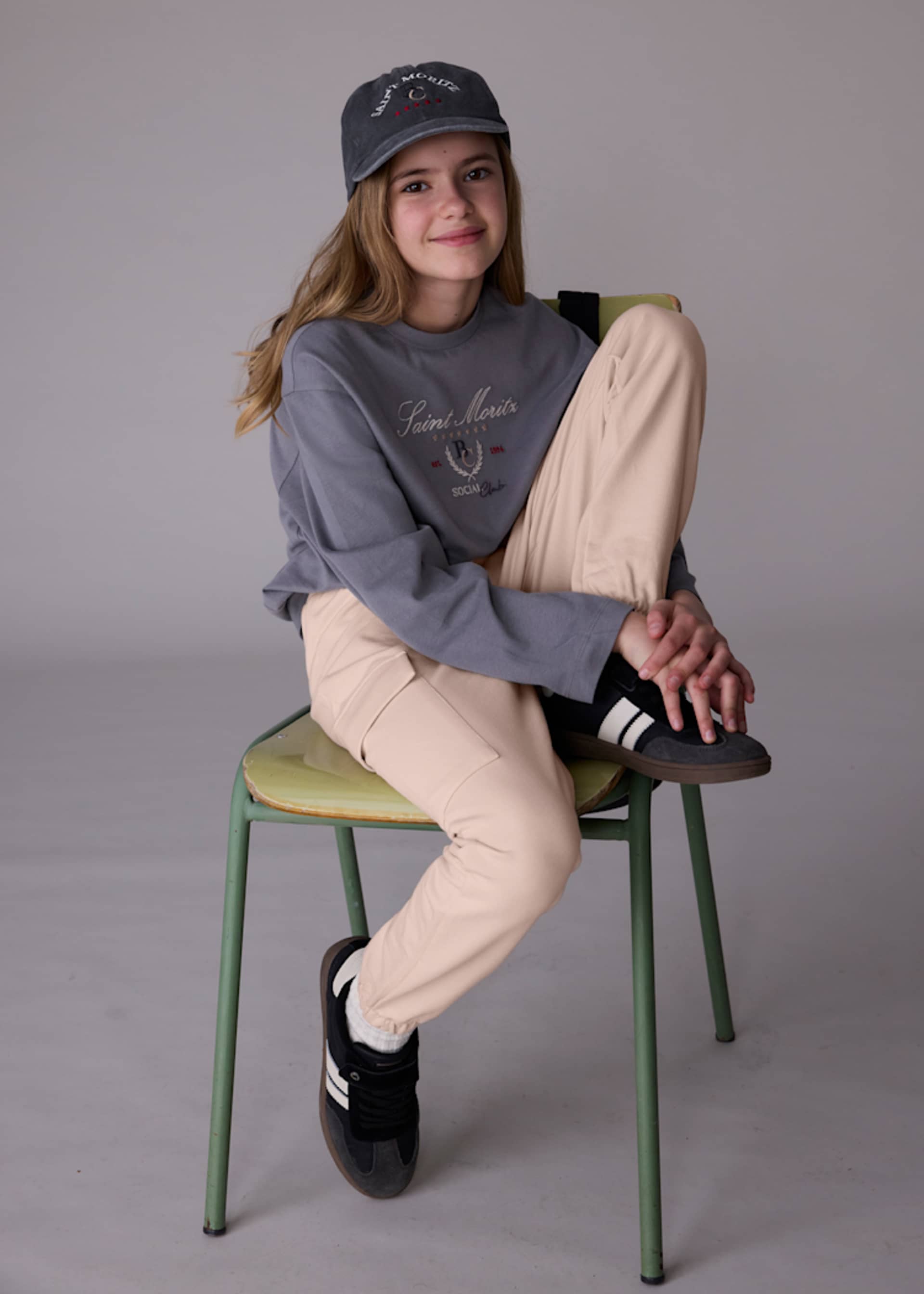 Pantalone jogger cargo ragazza