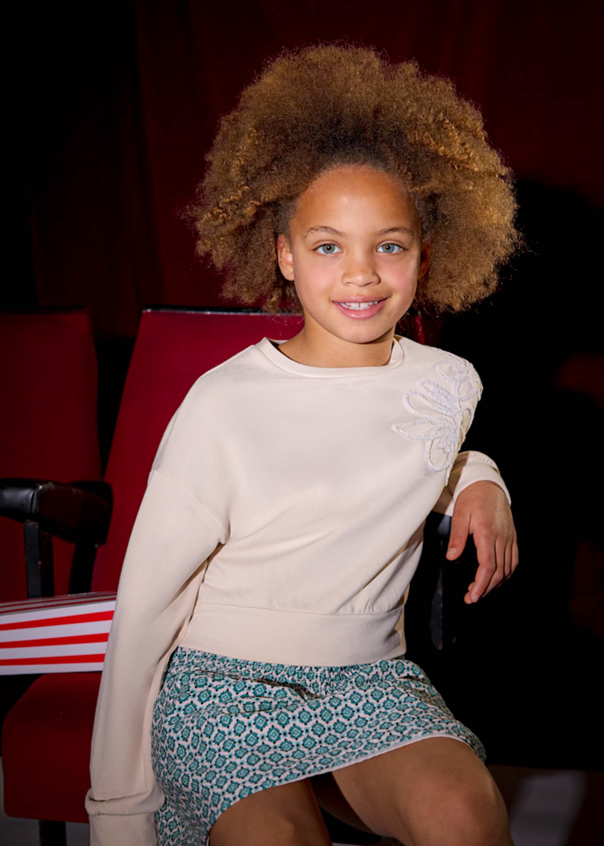 Falda estampada chica