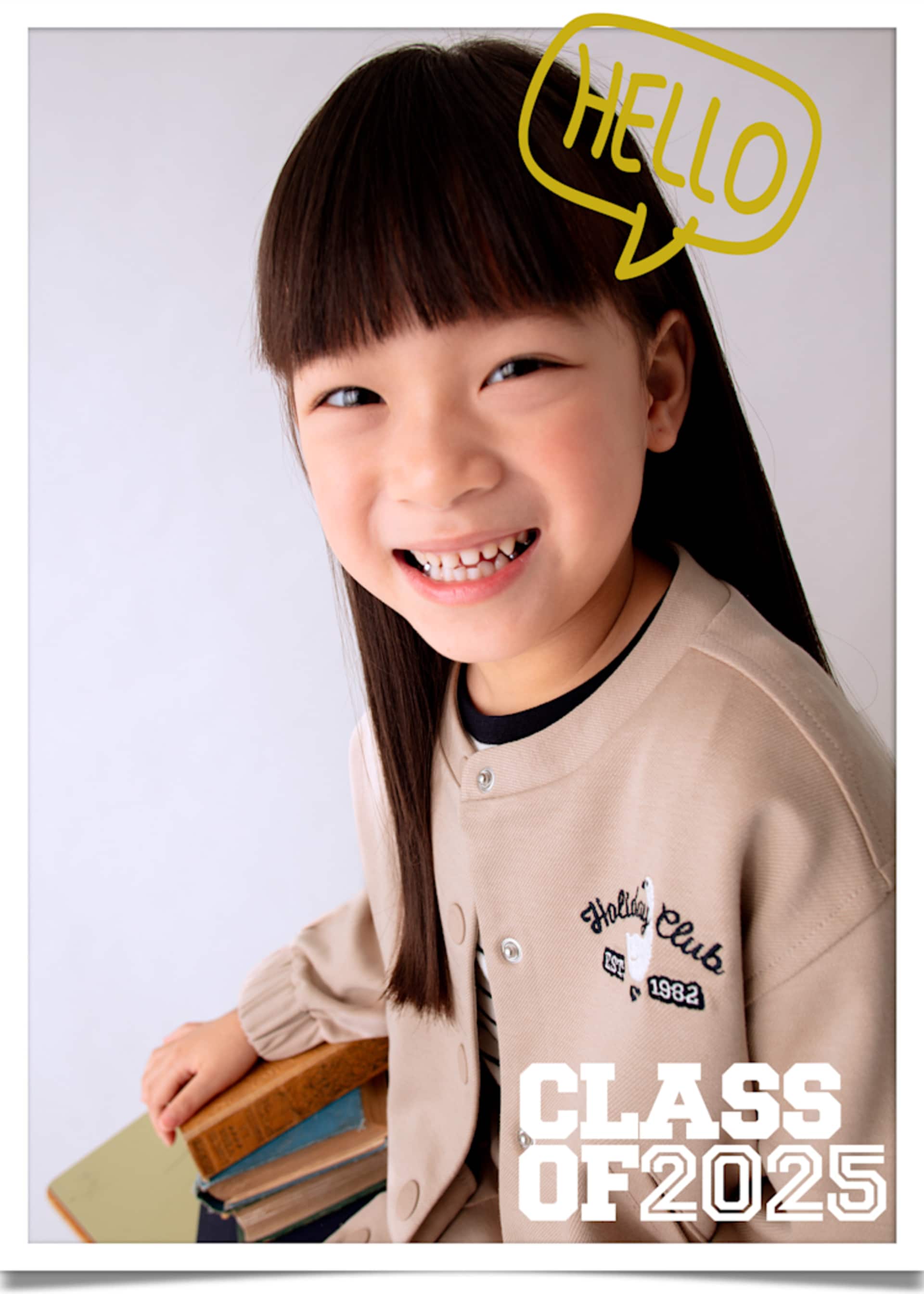 Jacke Stickmotiv Mädchen