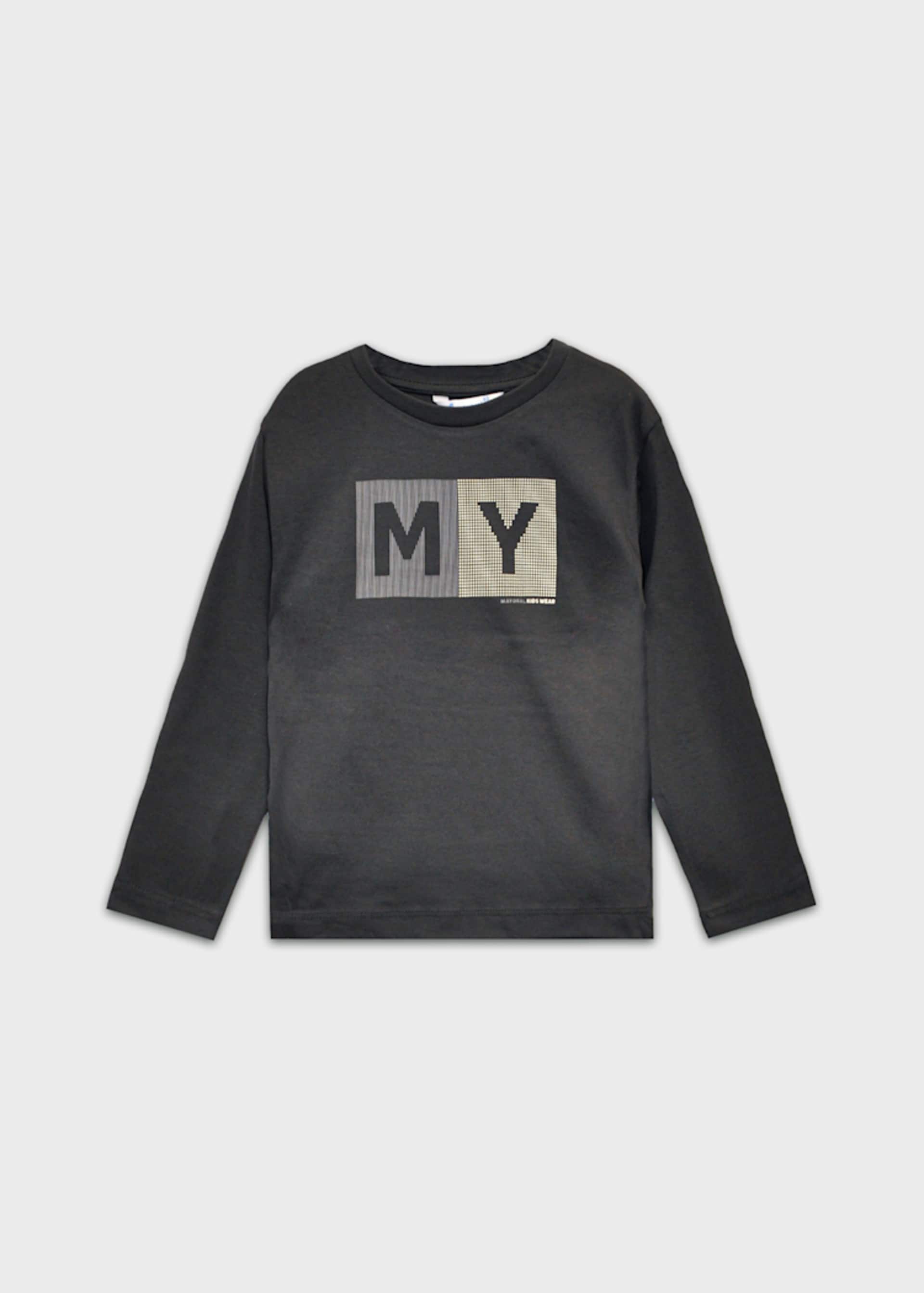 Camiseta letras básica niño