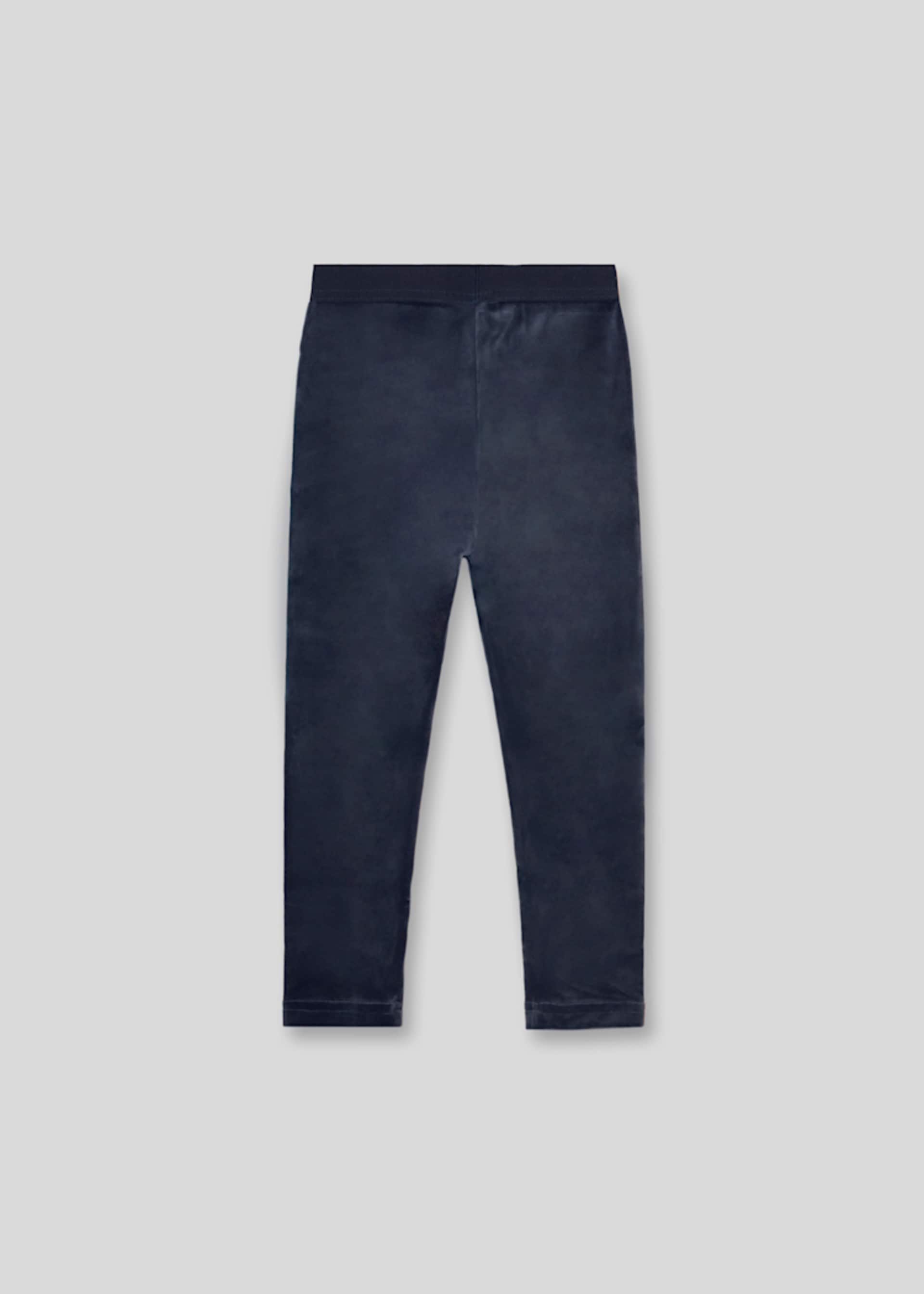 Aksamitne legginsy dziewczęce basic