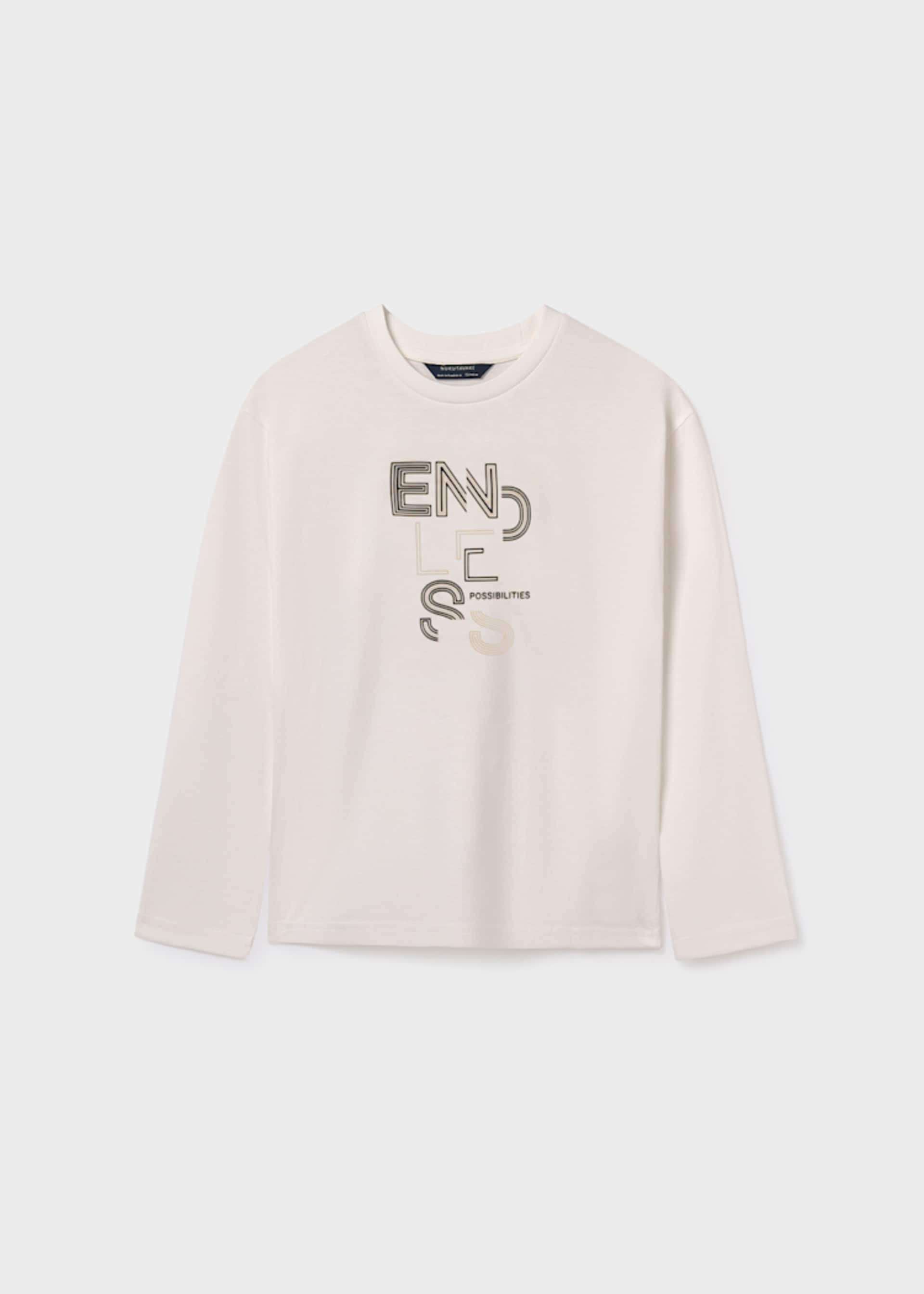 Camiseta texto básica chico