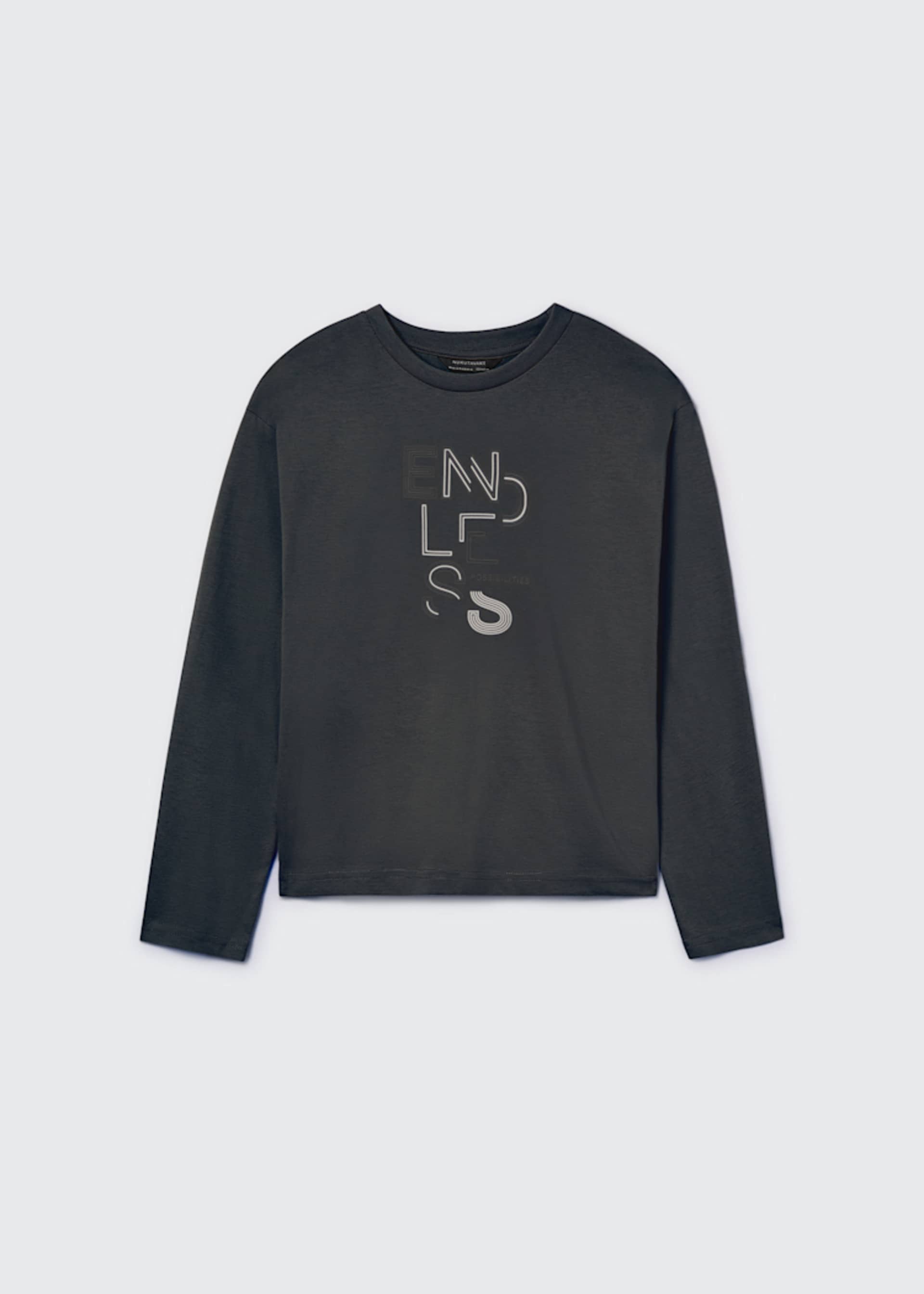 Shirt Text basic Teenager Jungen