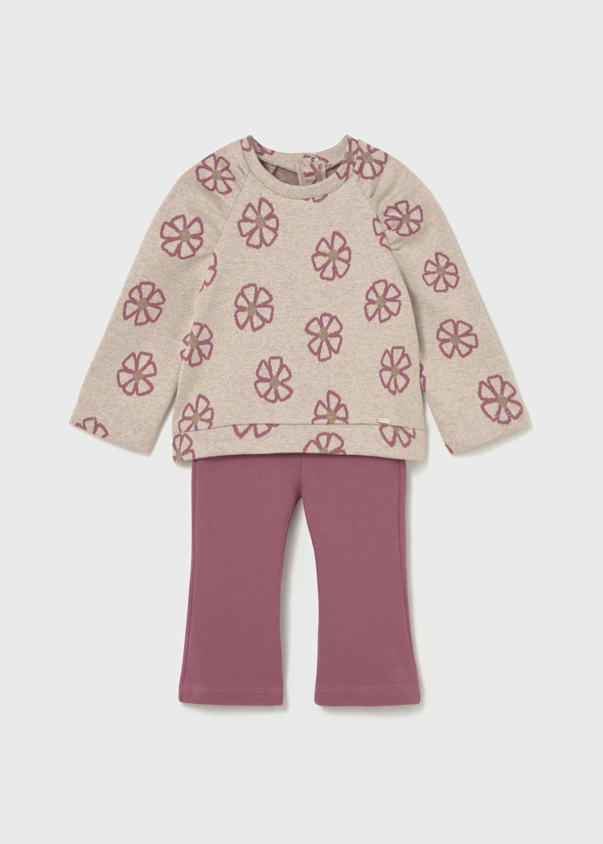 Baby Leggings and Printed Sweatshirt Set