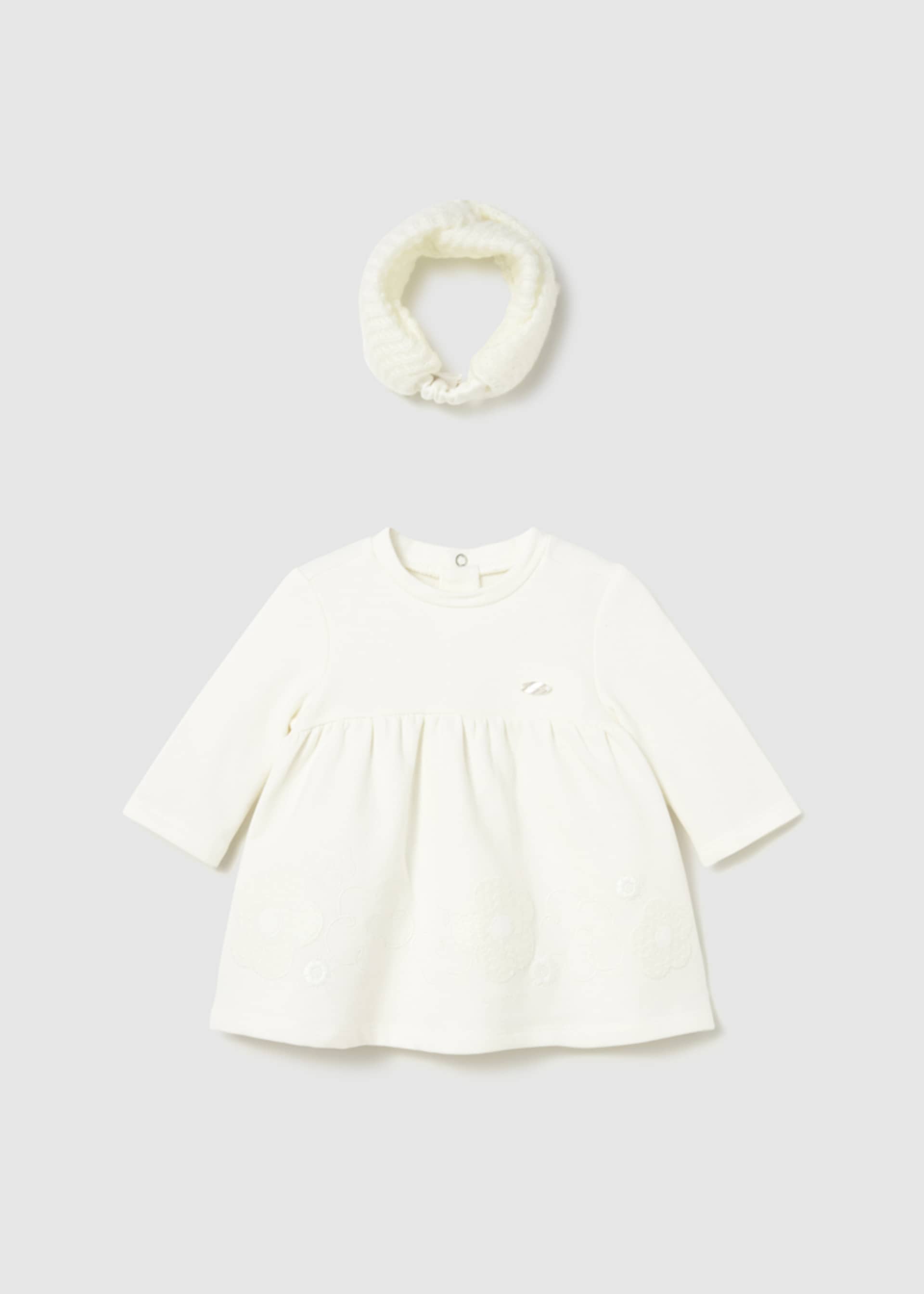 Baby Fleece Dress with Headband