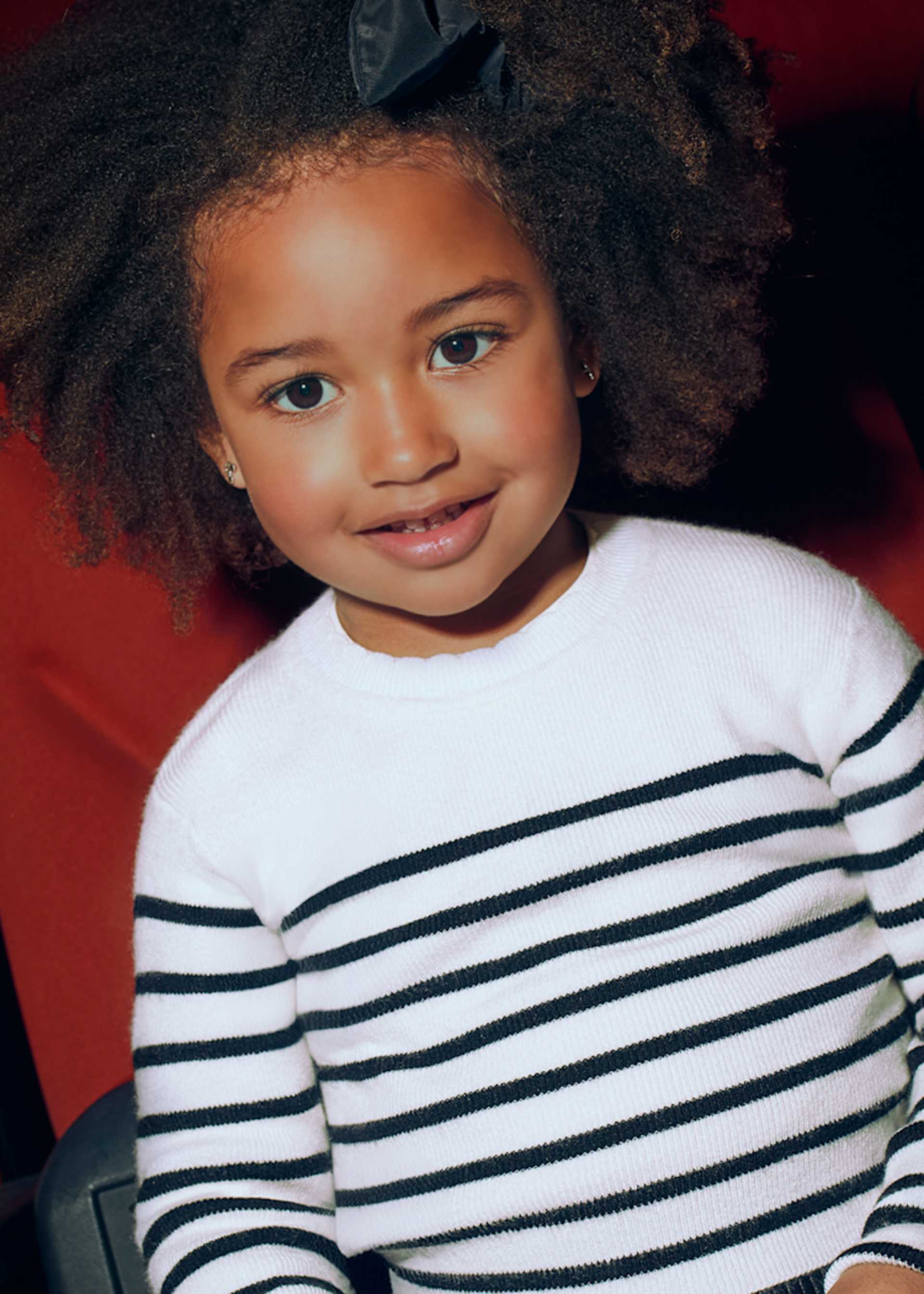 Girl Striped Knit Sweater