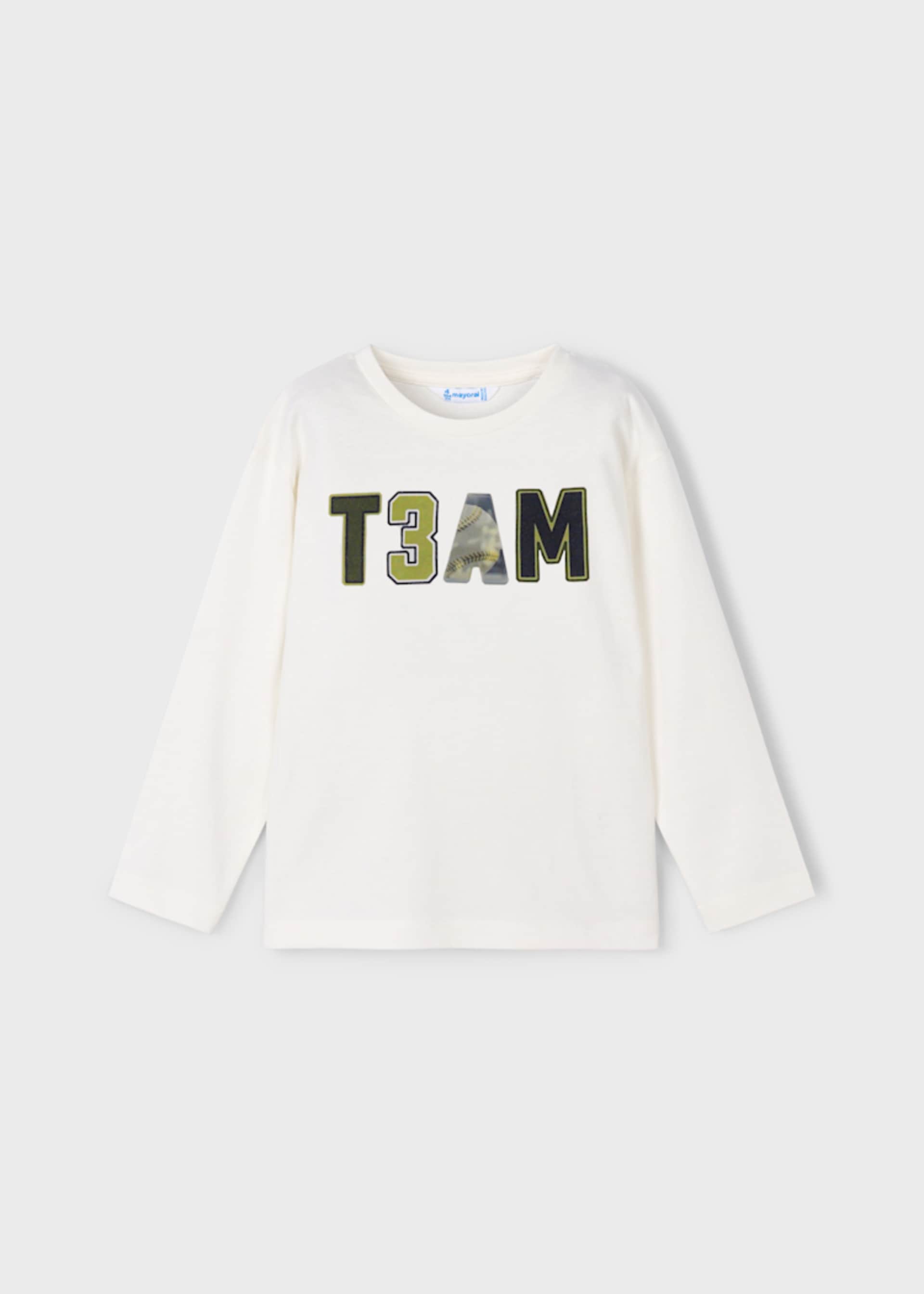 Camiseta letras lenticular niño