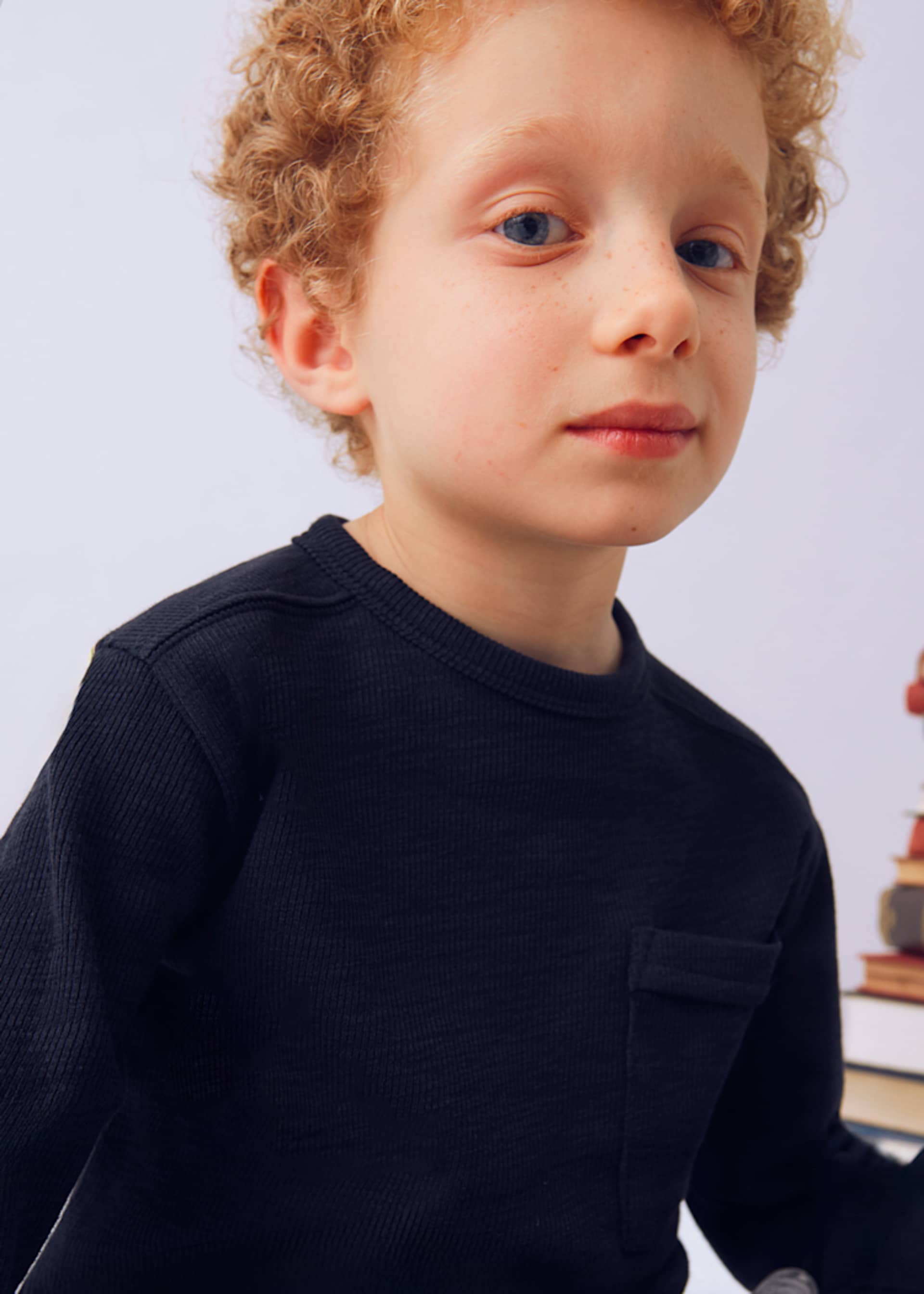 Boys plain long sleeved shirt