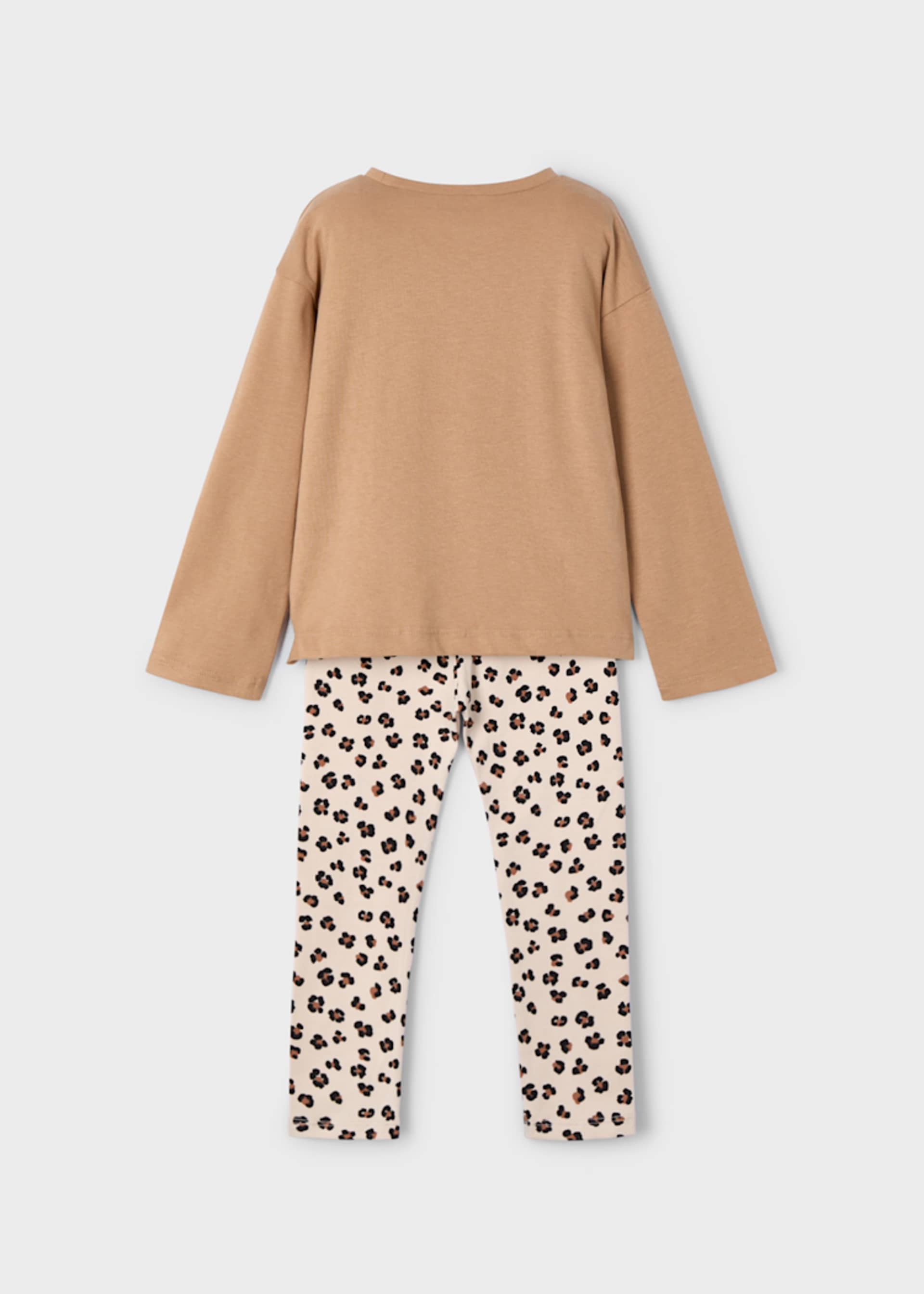 Ensemble legging imprimé et t-shirt fille