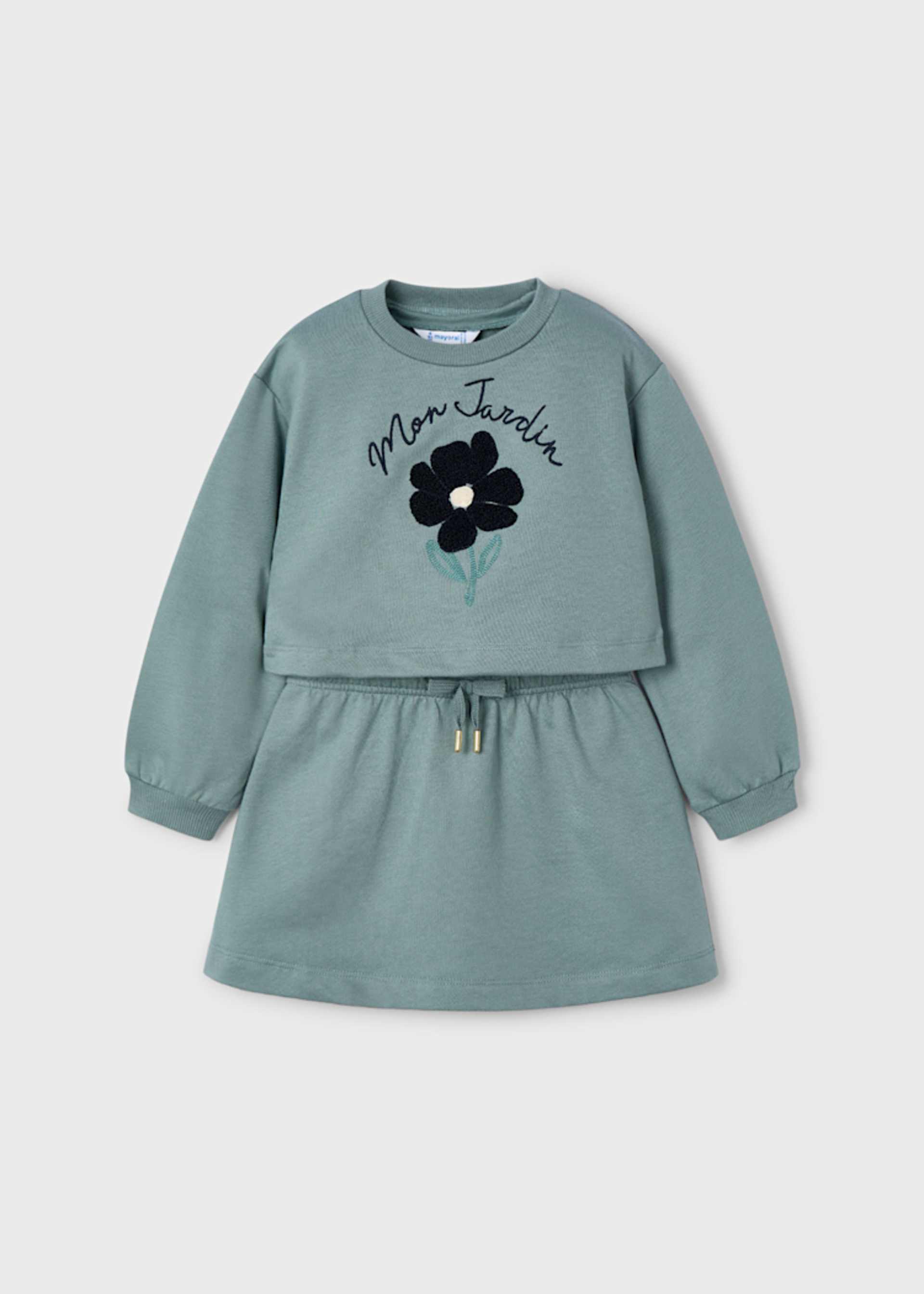 Robe avec sweat fille