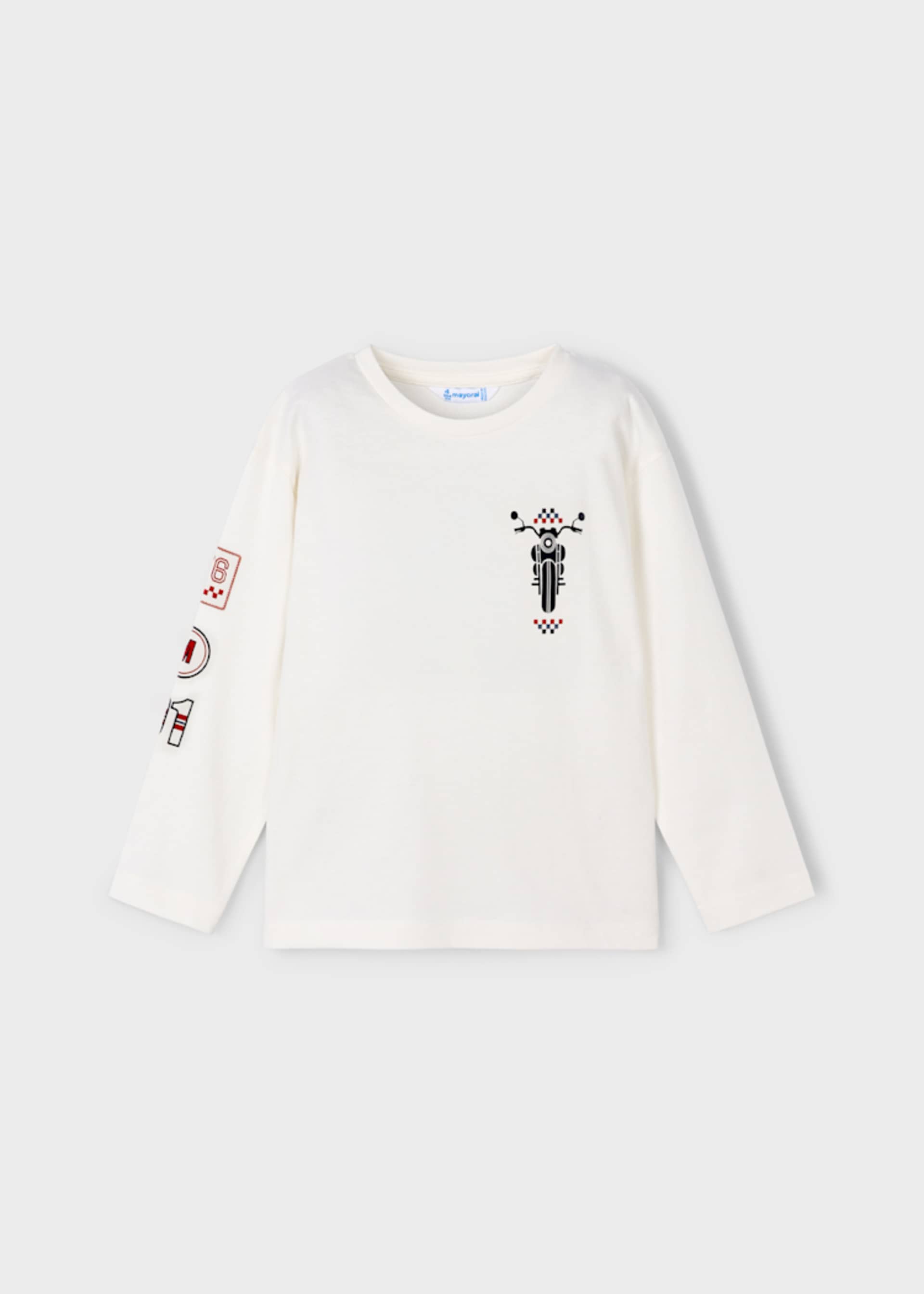 T-shirt patches moto menino