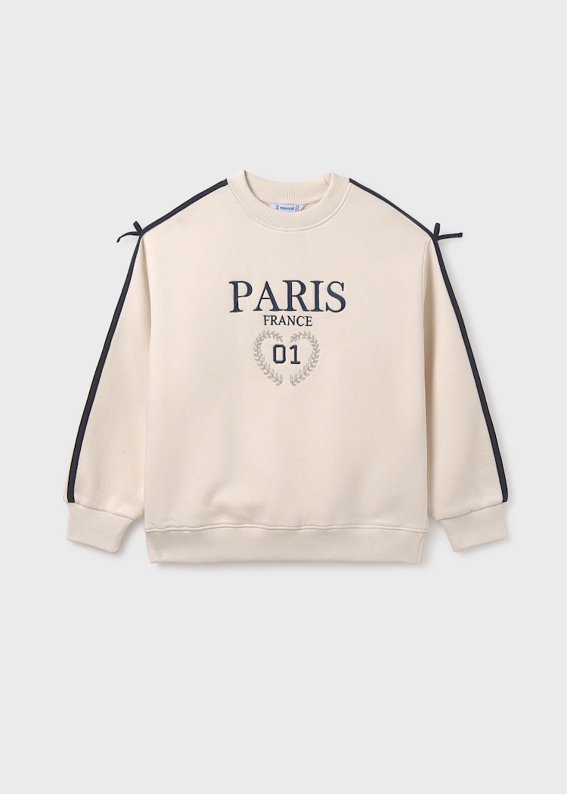 Girl striped side sweatshirt