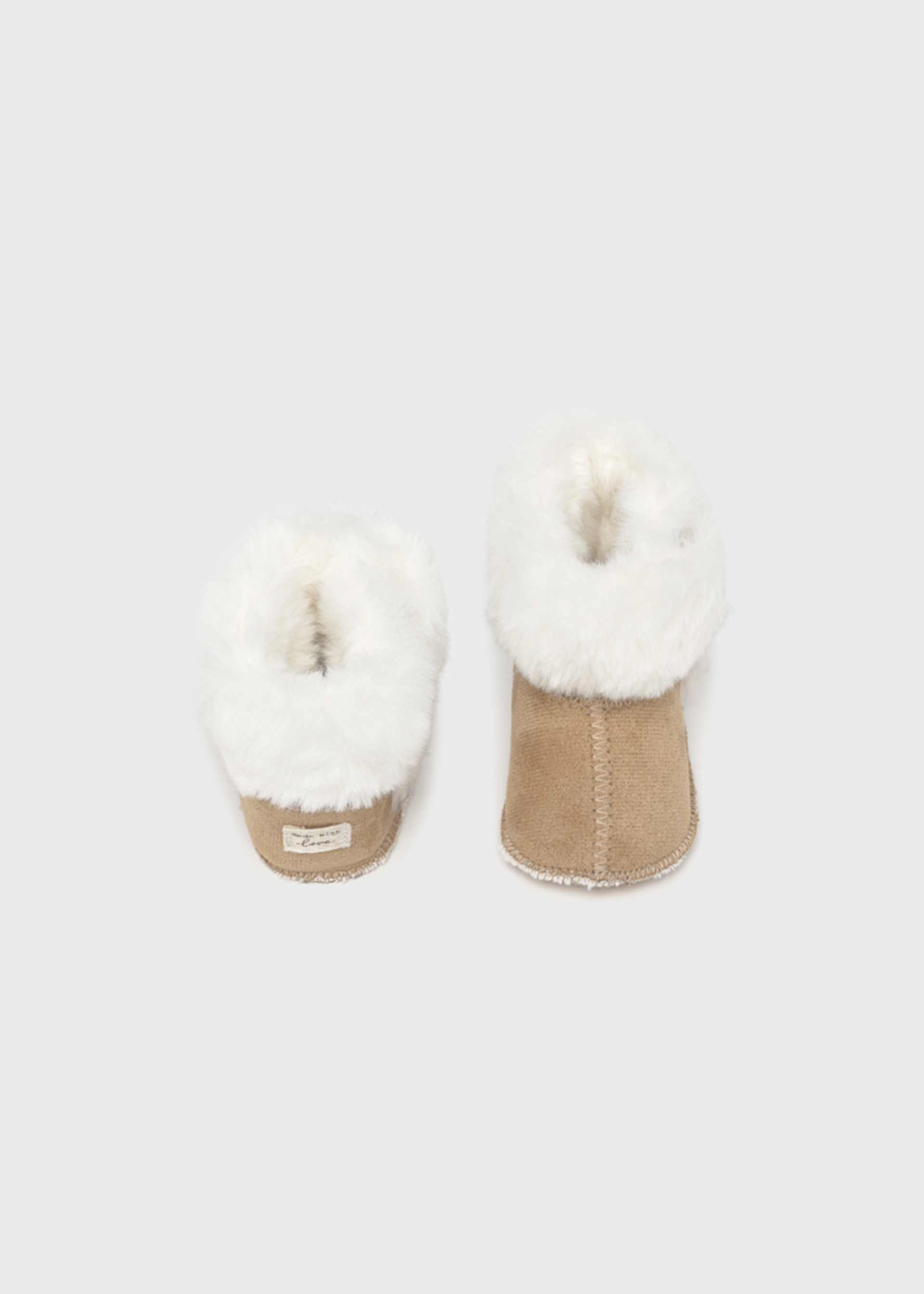 Newborn Girl Faux Fur Lined Boots