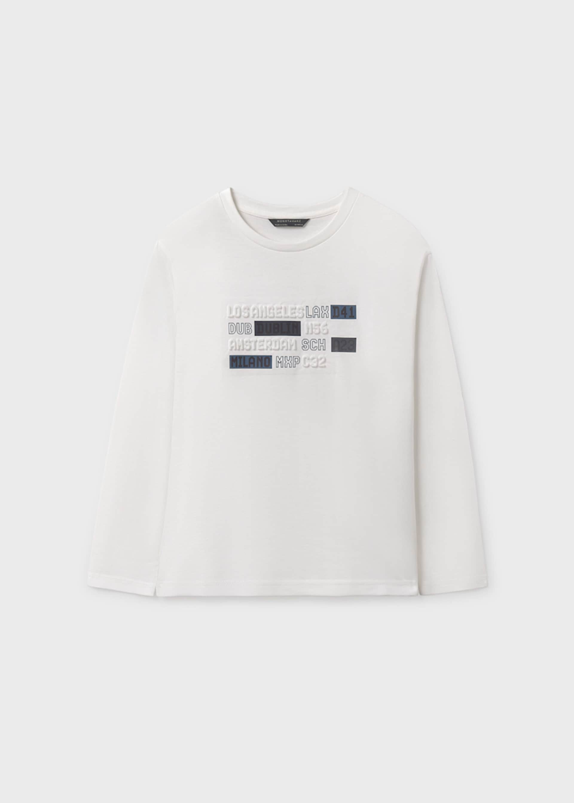 Shirt Relief Buchstaben Teenager Jungen