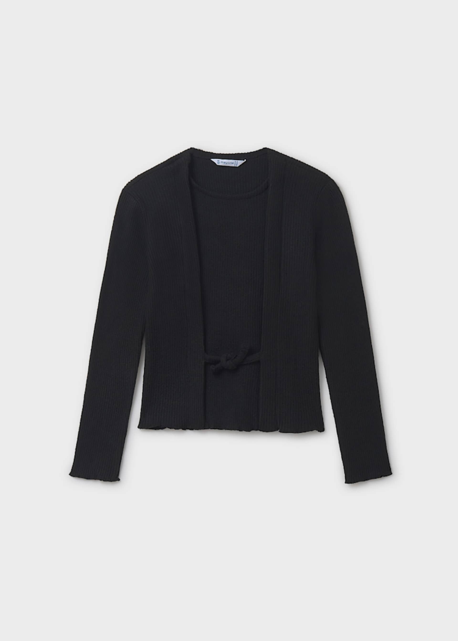 Cardigan top côtelé fille Cardigan top côtelé fille