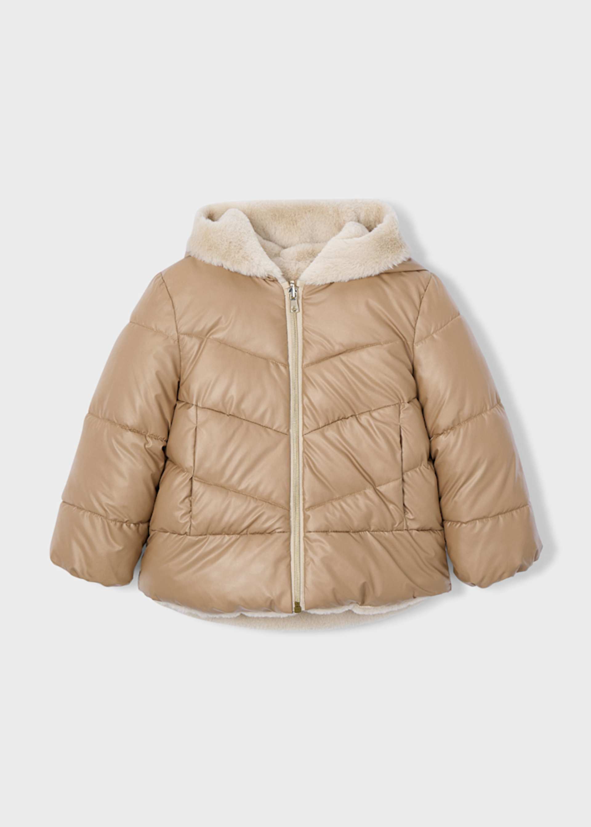 Manteau réversible fille