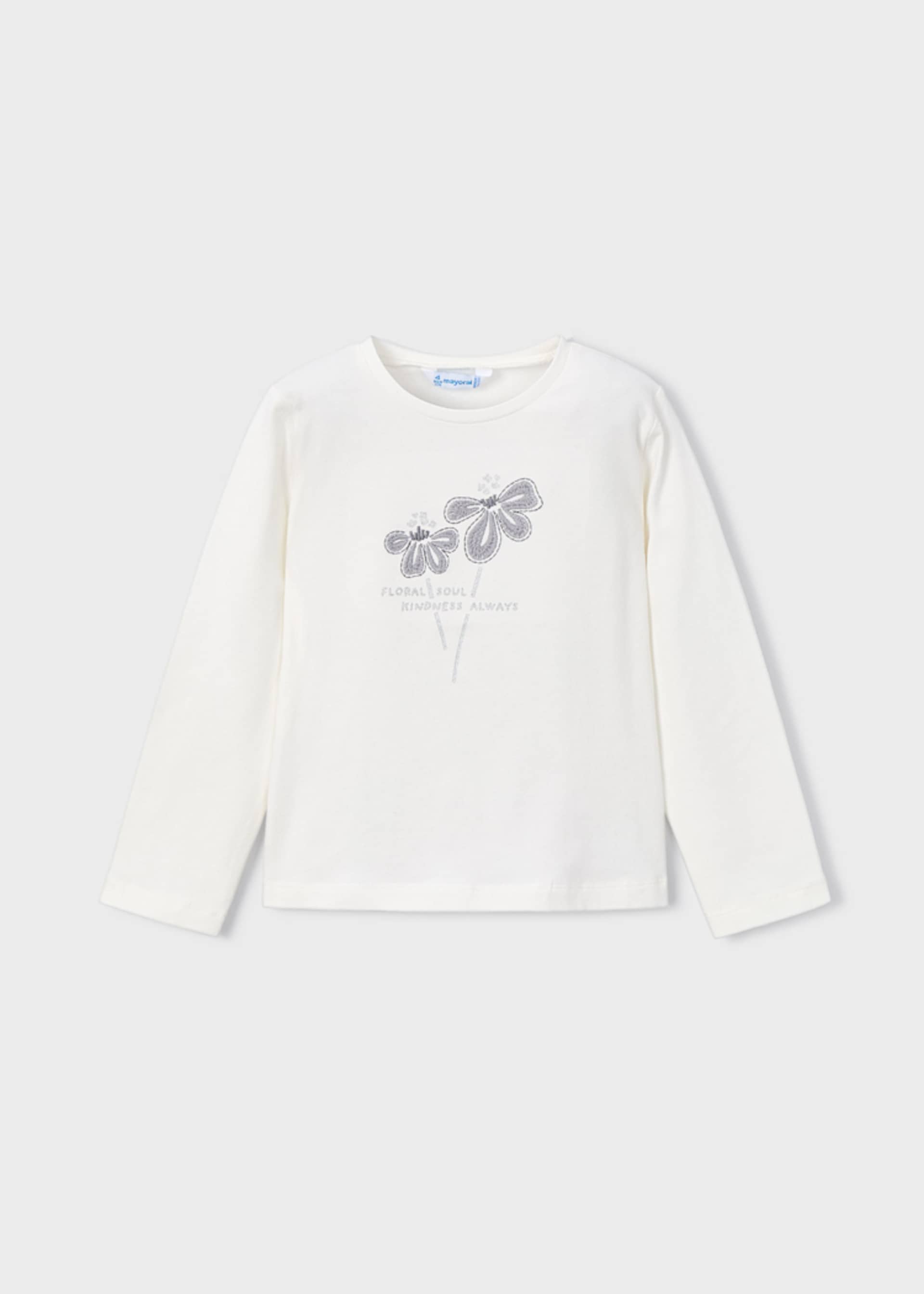 T-shirt basique fleur fille