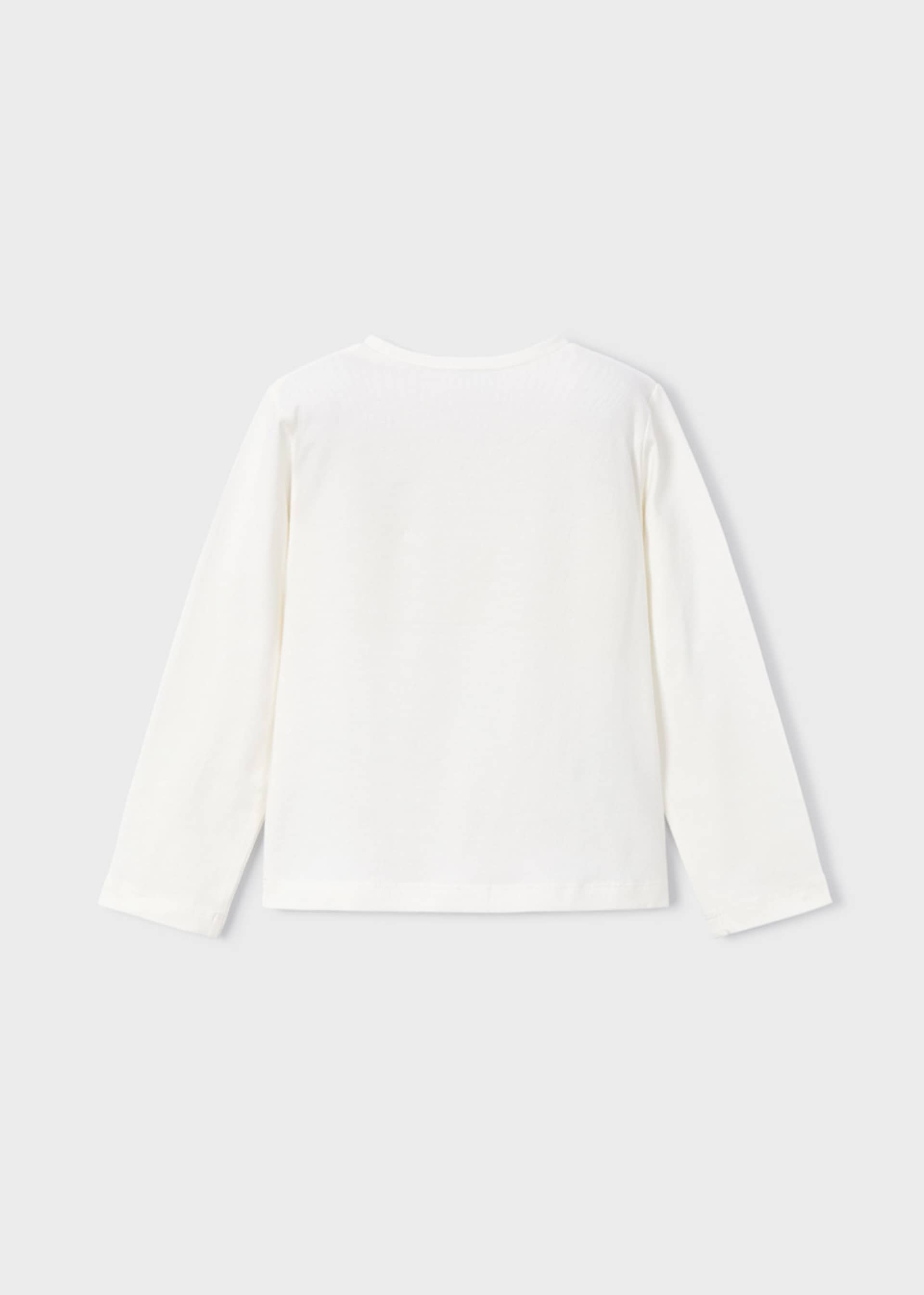 Camiseta básica flor niña