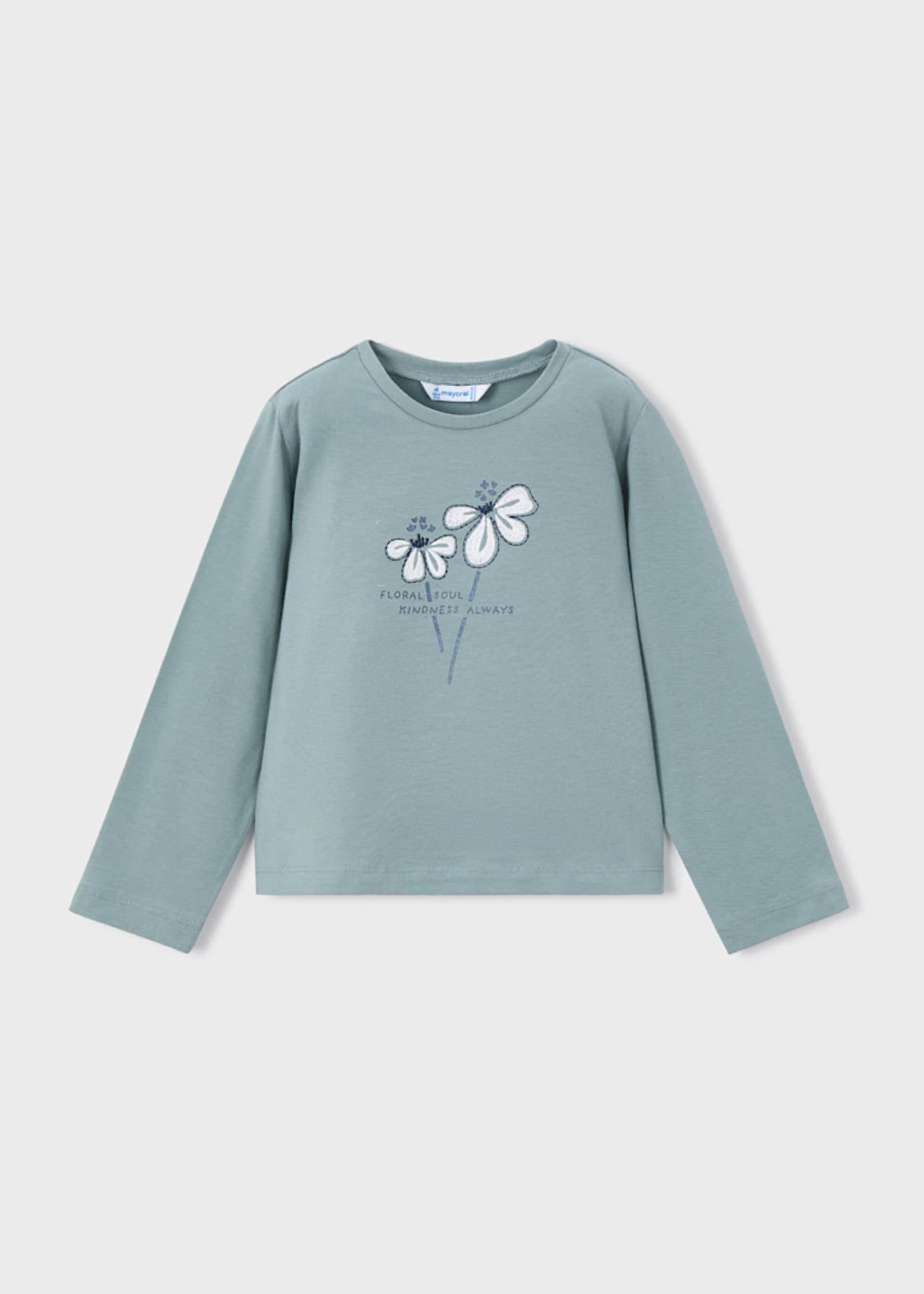 T-shirt basique fleur fille