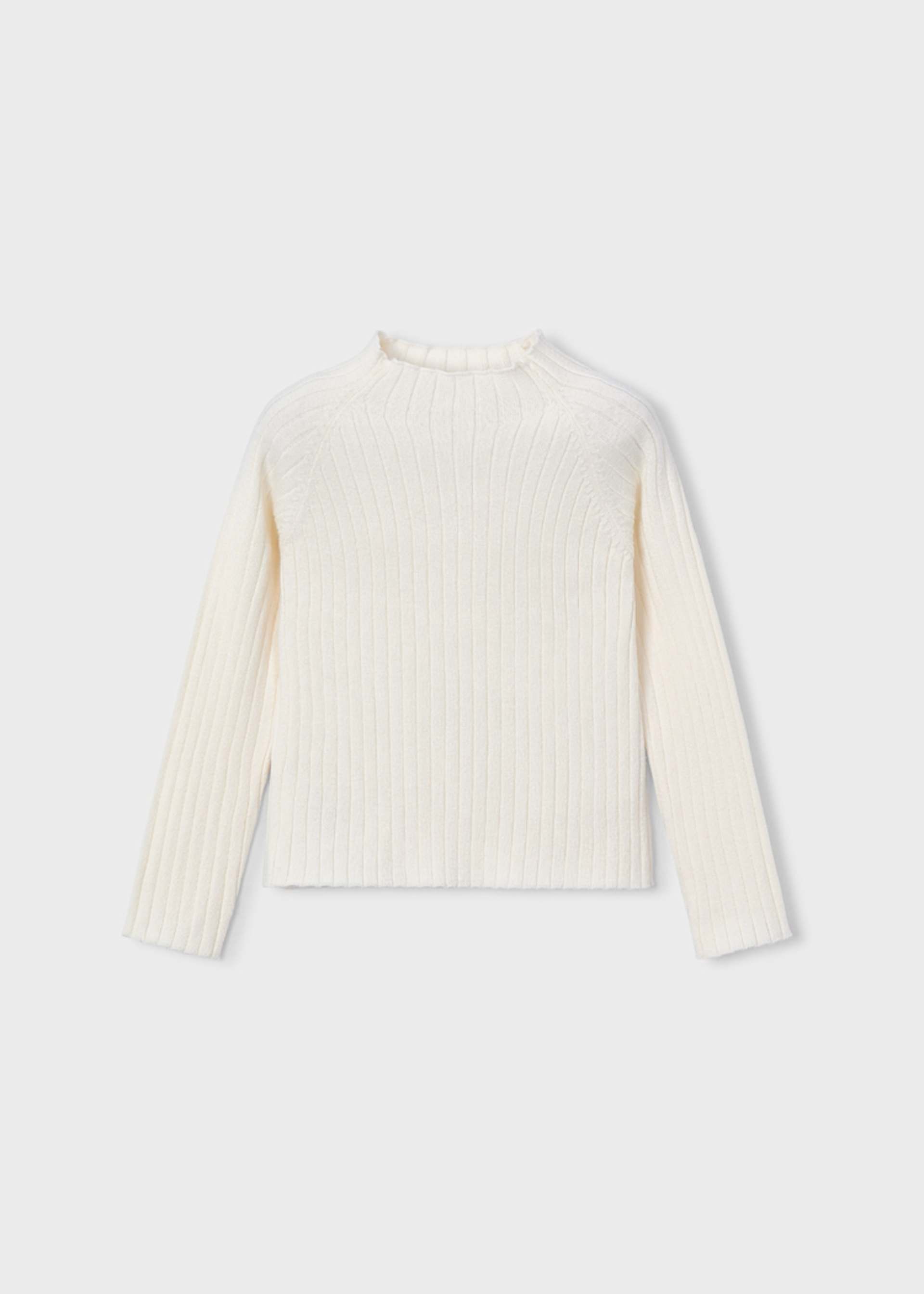 Girl Mock Neck Knit Sweater