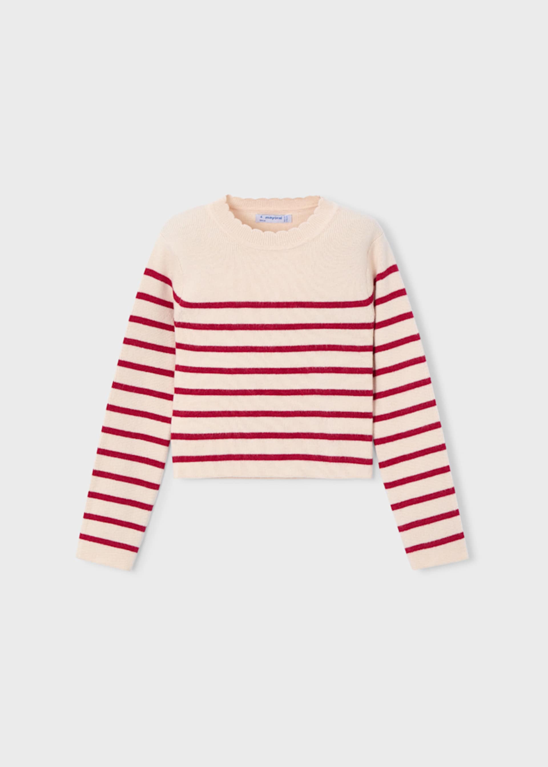 Girls striped knitted jumper