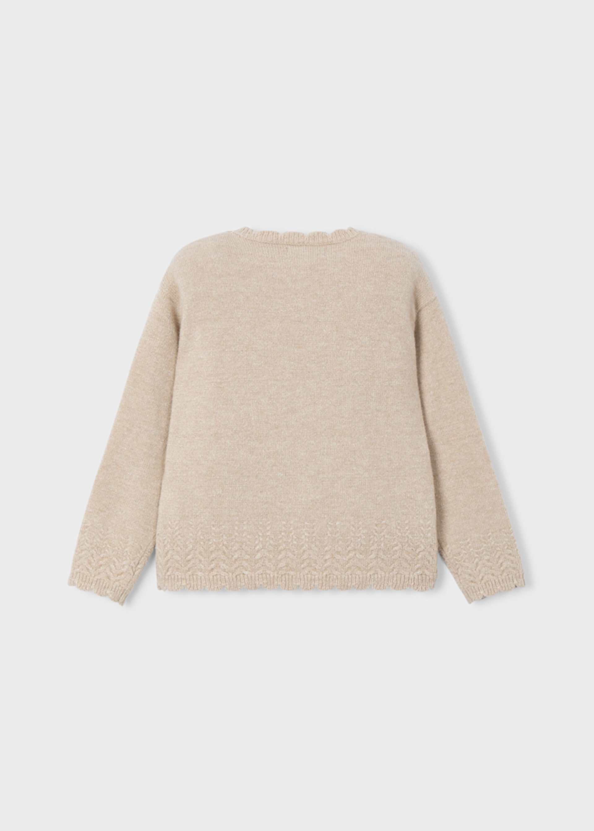 Maglione tinta unita bambina