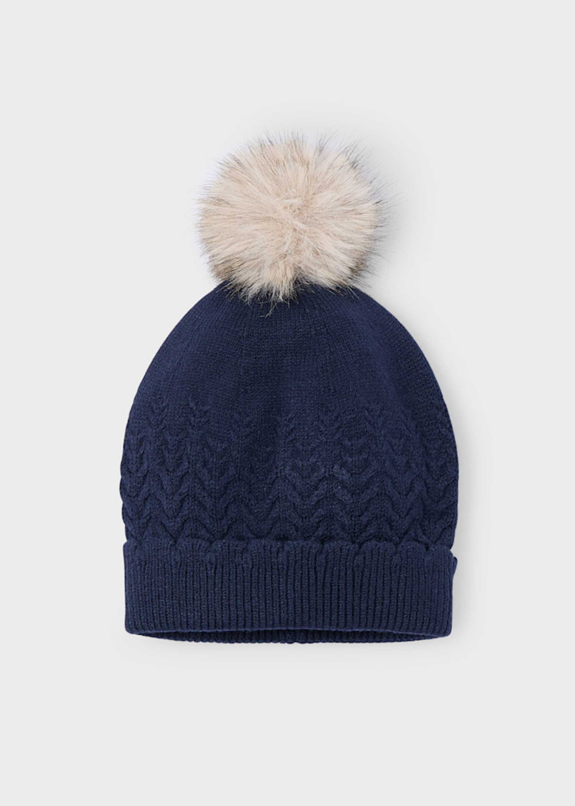 Gorro pompón niña