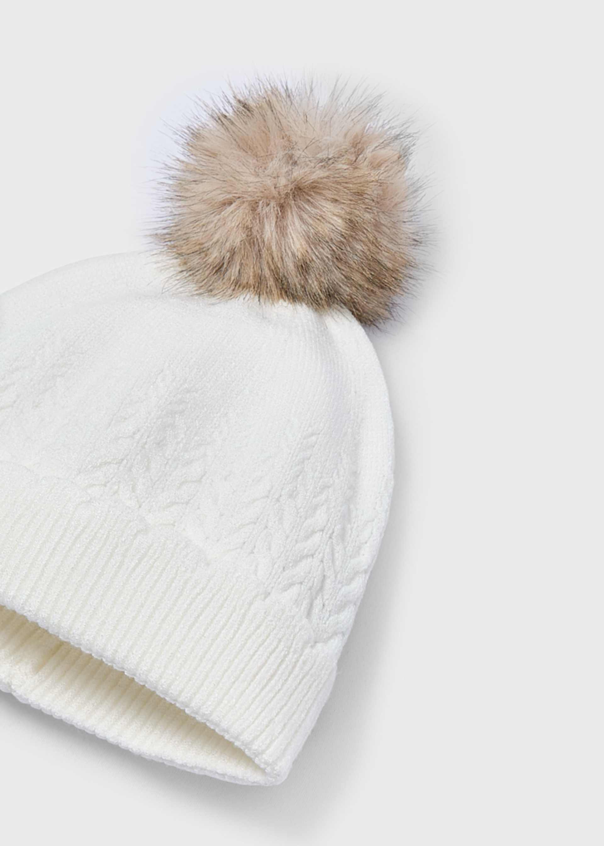 Cappello pompon bambina
