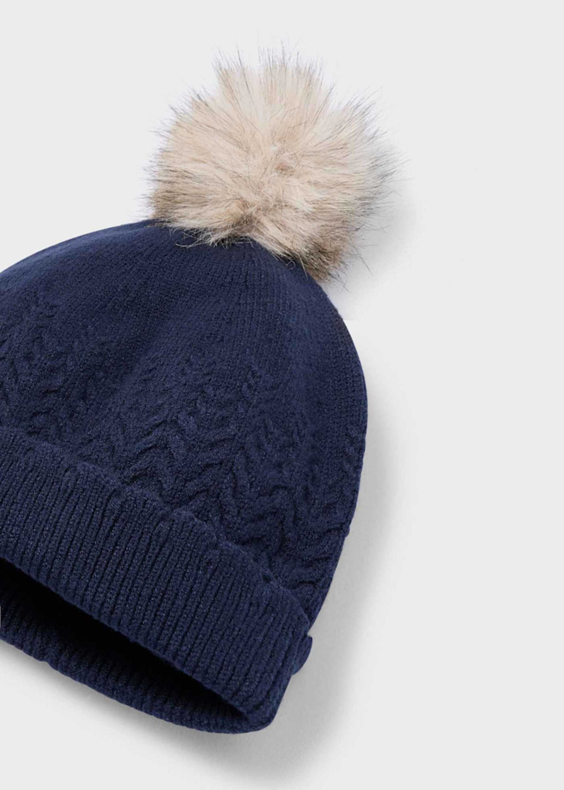 Cappello pompon bambina