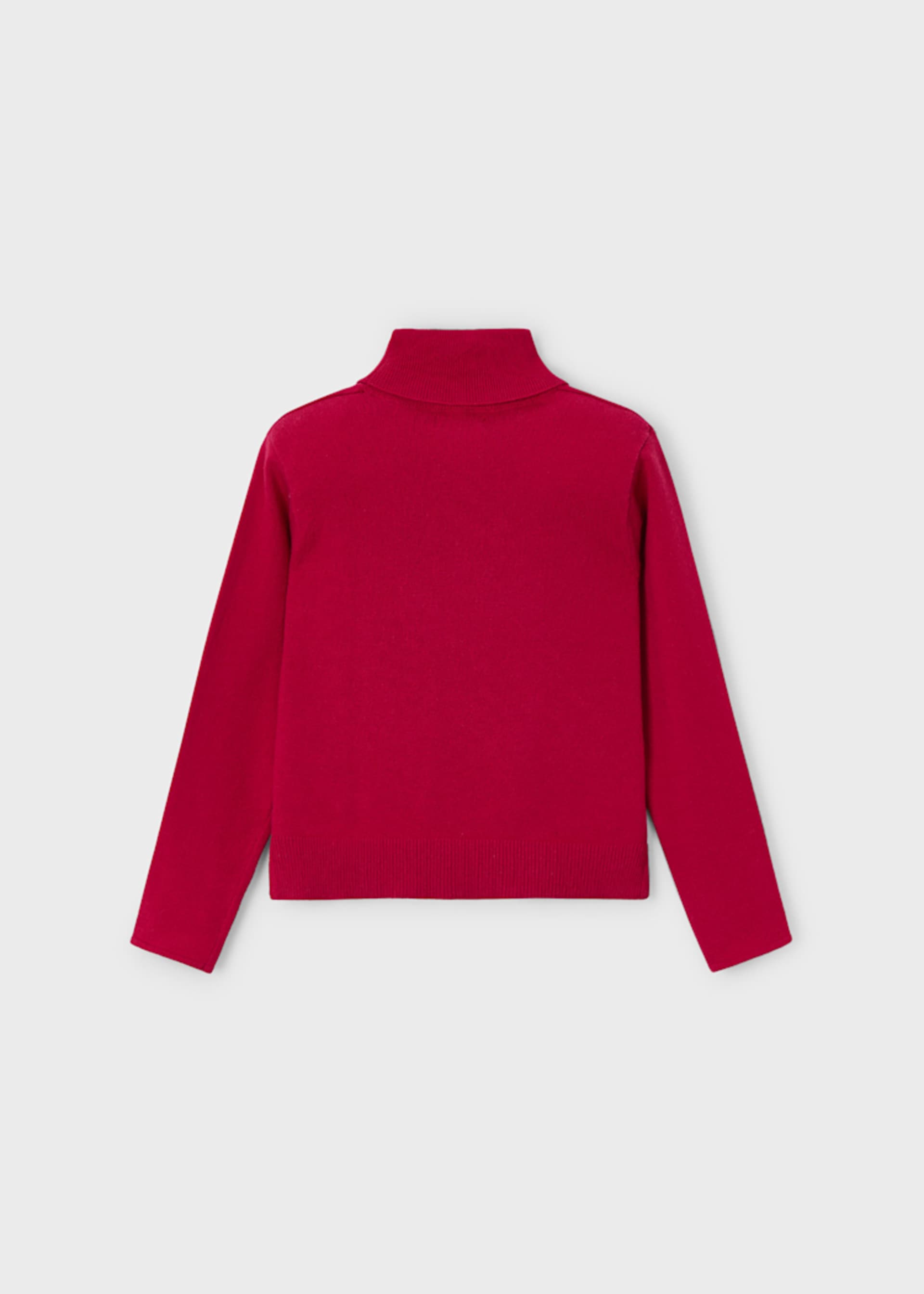 Pull col cheminée basique fille